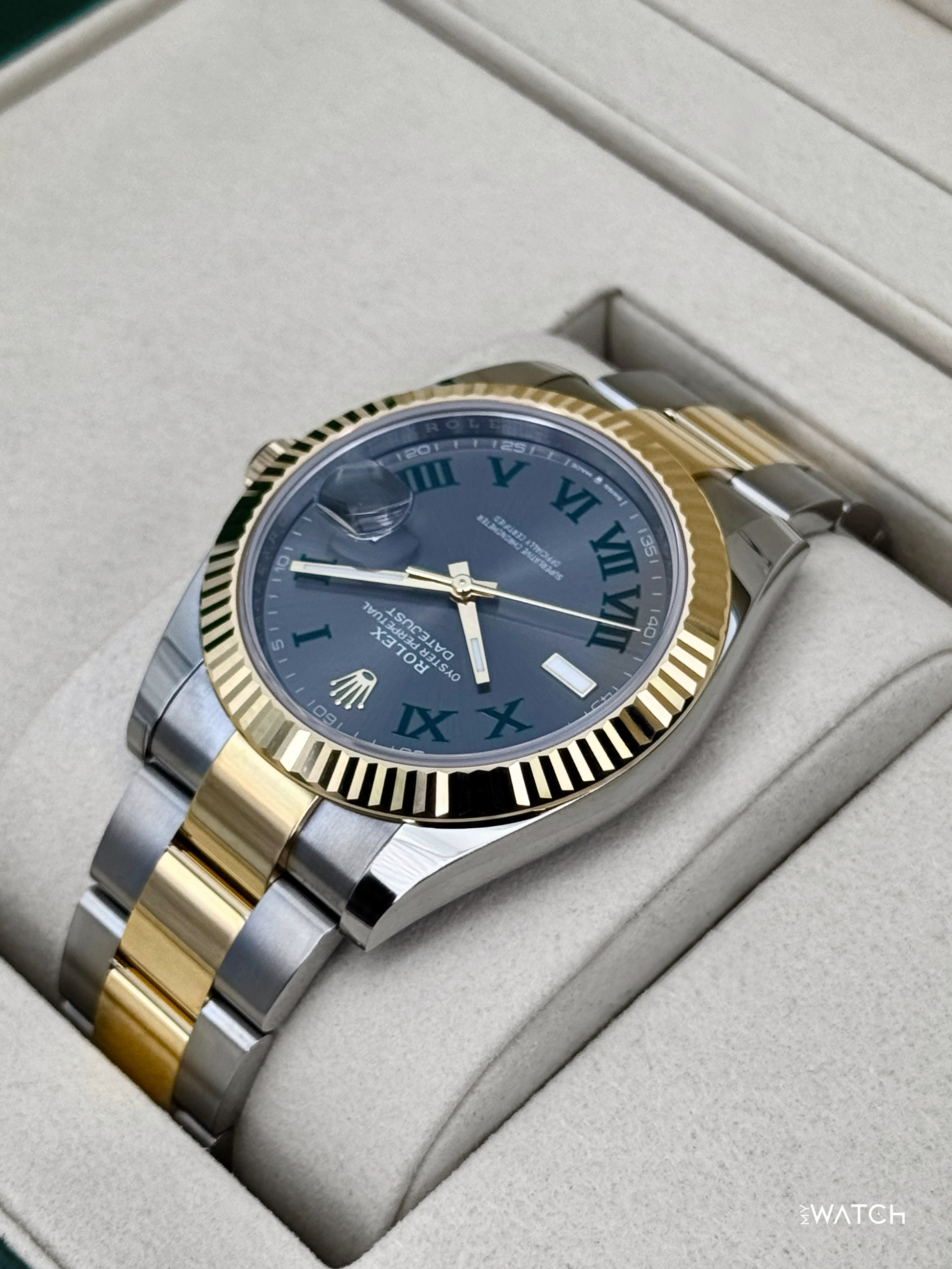 NEW 2026 Rolex Datejust 41mm 126333 Two-Tone Oyster Wimbledon Dial - MyWatchLLC