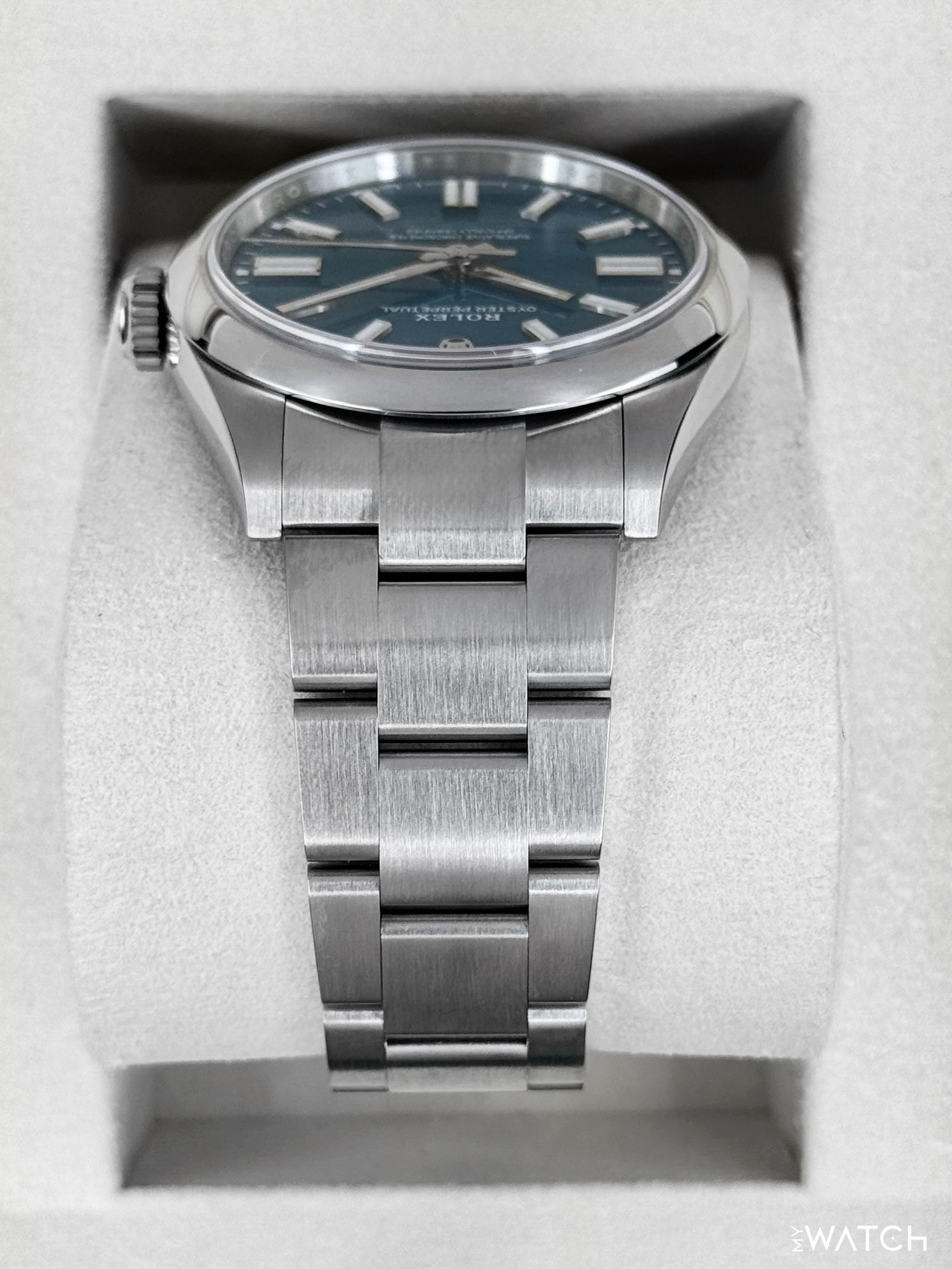 NEW 2025 Rolex Oyster Perpetual 41mm 134300 Med Blue Dial (STICKERED) - MyWatchLLC