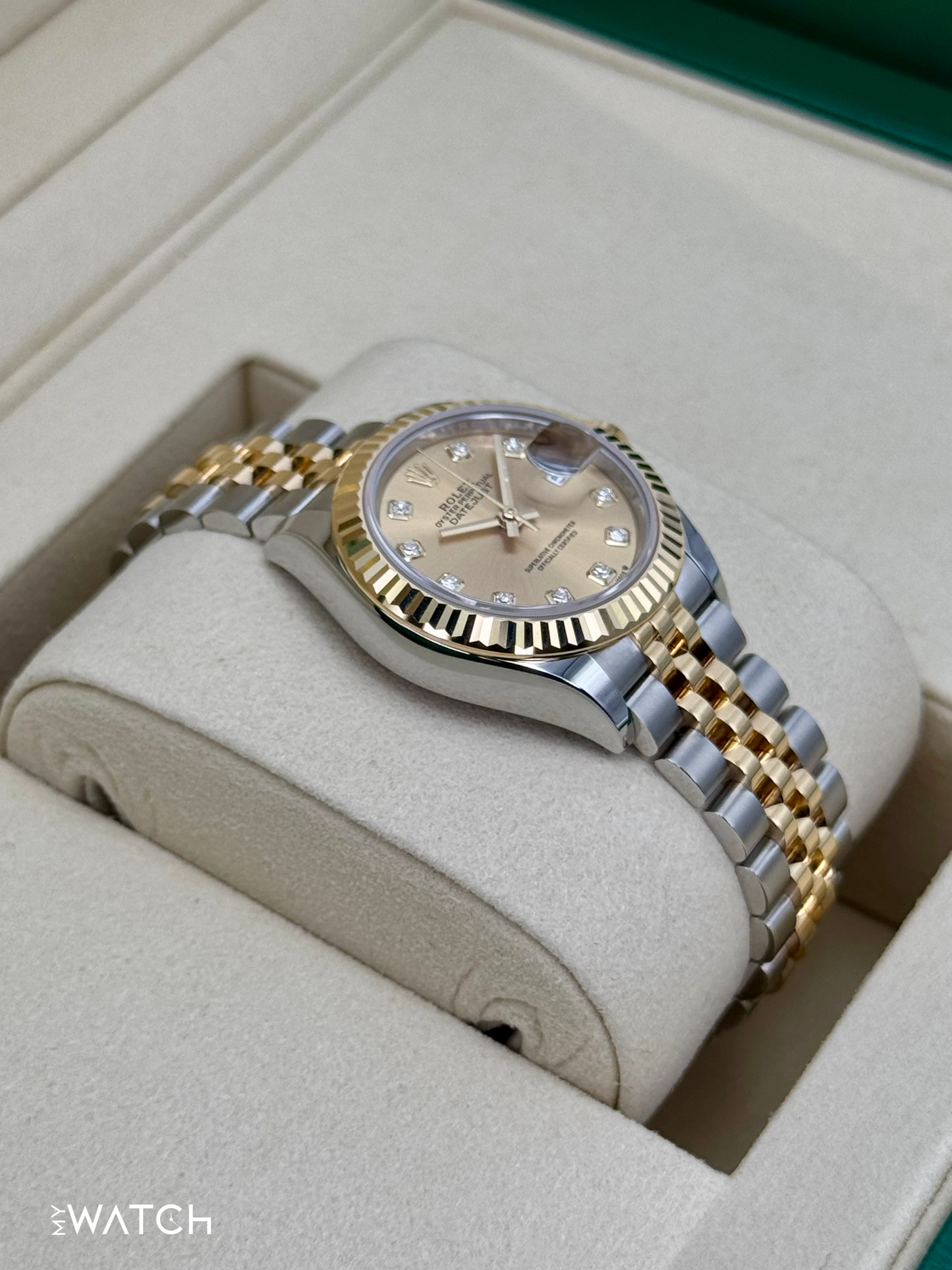 NEW 2025 Rolex Lady Datejust 28mm 279173 Jubilee Champagne Diamond Dial