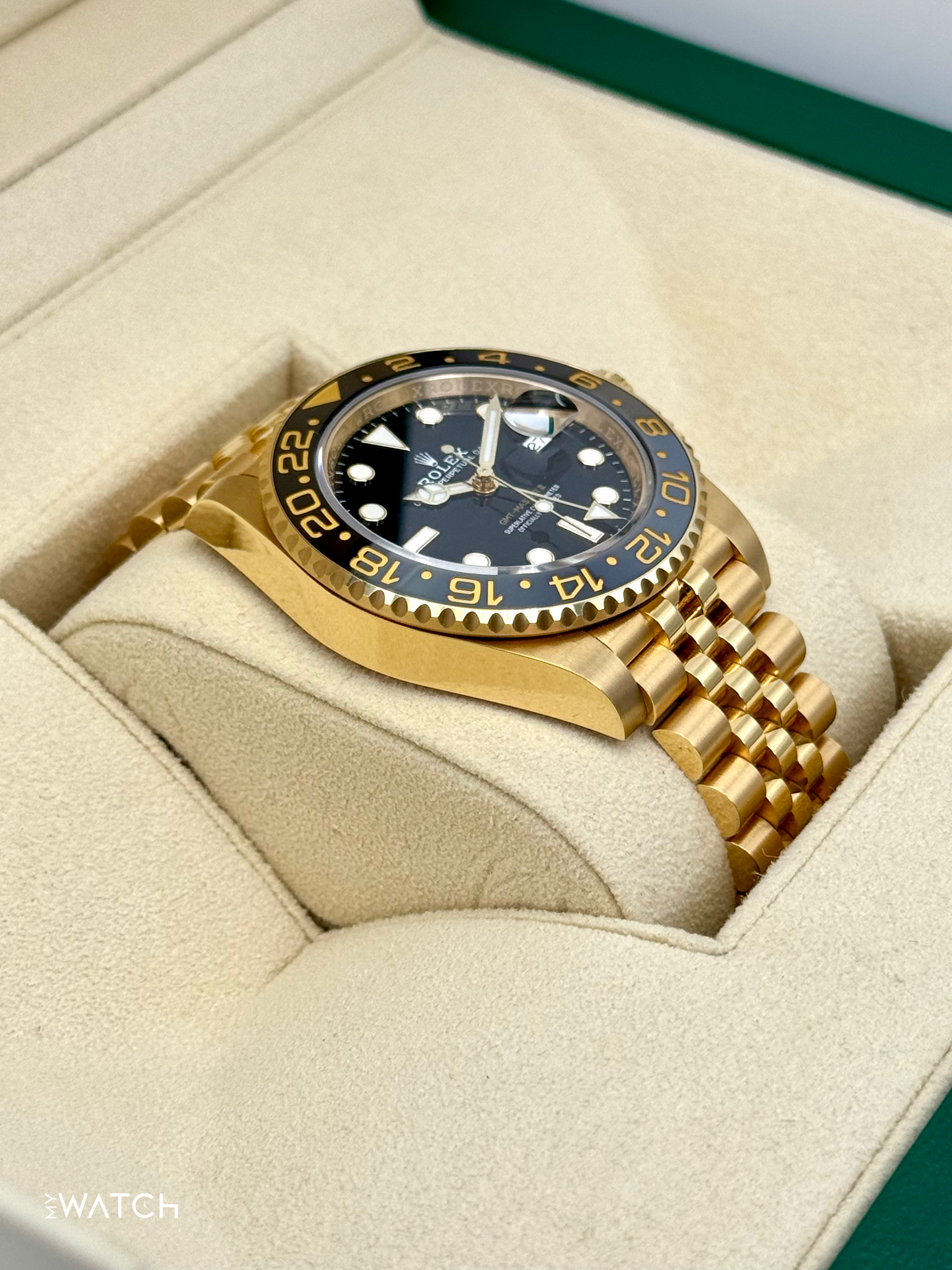 2024 Rolex GMT-Master II 40mm 126718GRNR Jubilee Black Dial - MyWatchLLC