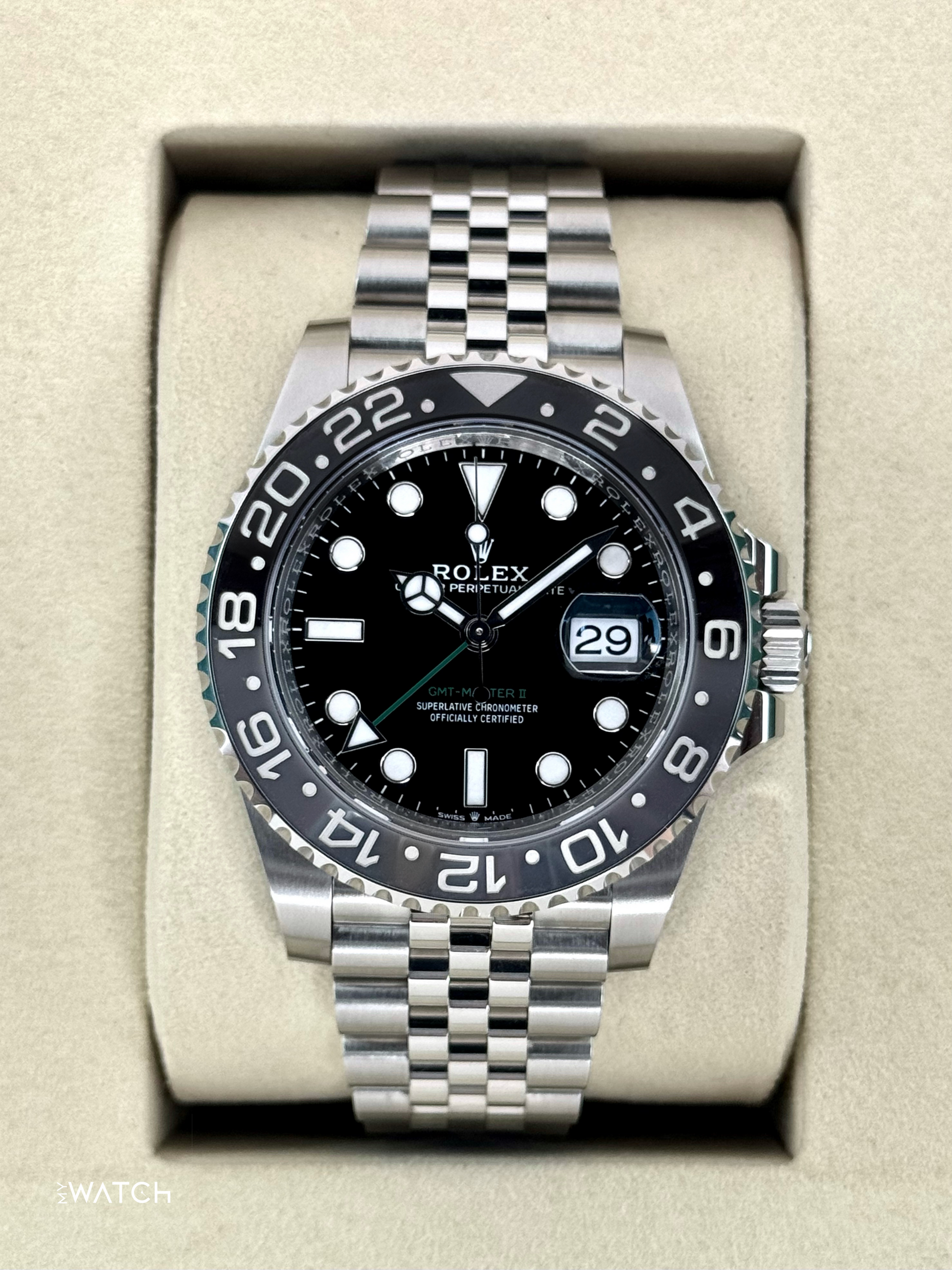 2025 Rolex GMT-Master II "Bruce Wayne" 40mm 126710GRNR Jubilee - MyWatchLLC