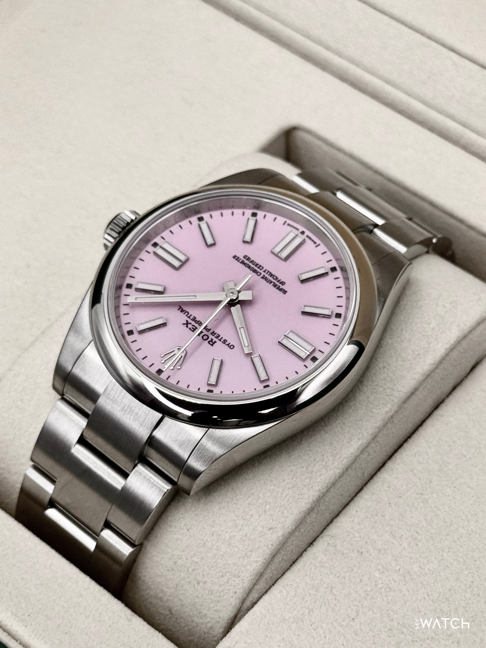NEW 2026 Rolex Oyster Perpetual 41mm 134300 Candy Pink Dial (STICKERED) - MyWatchLLC
