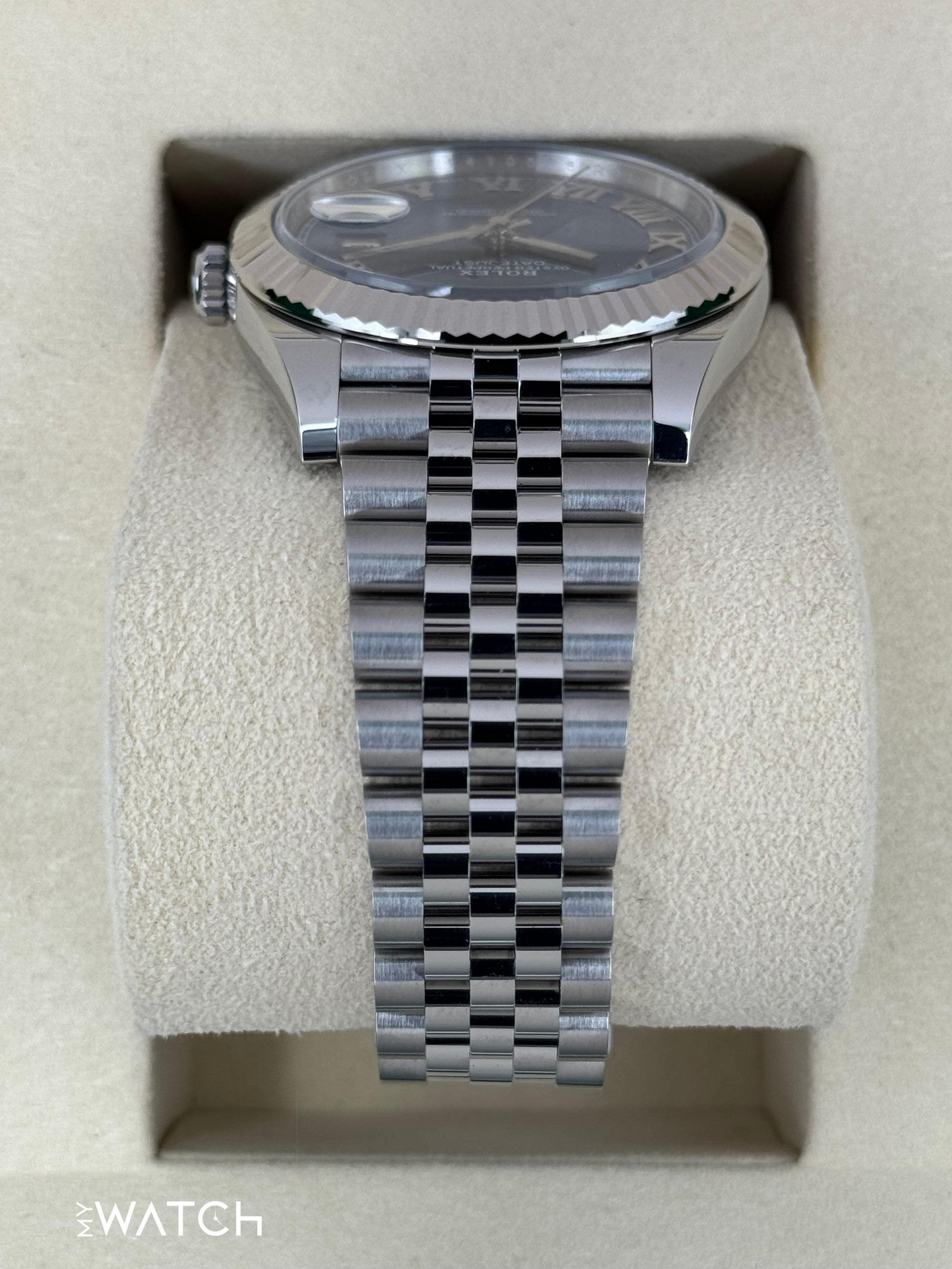 NEW 2025 Rolex Datejust 41mm 126334 Jubilee Blue Roman Numeral Dial - MyWatchLLC