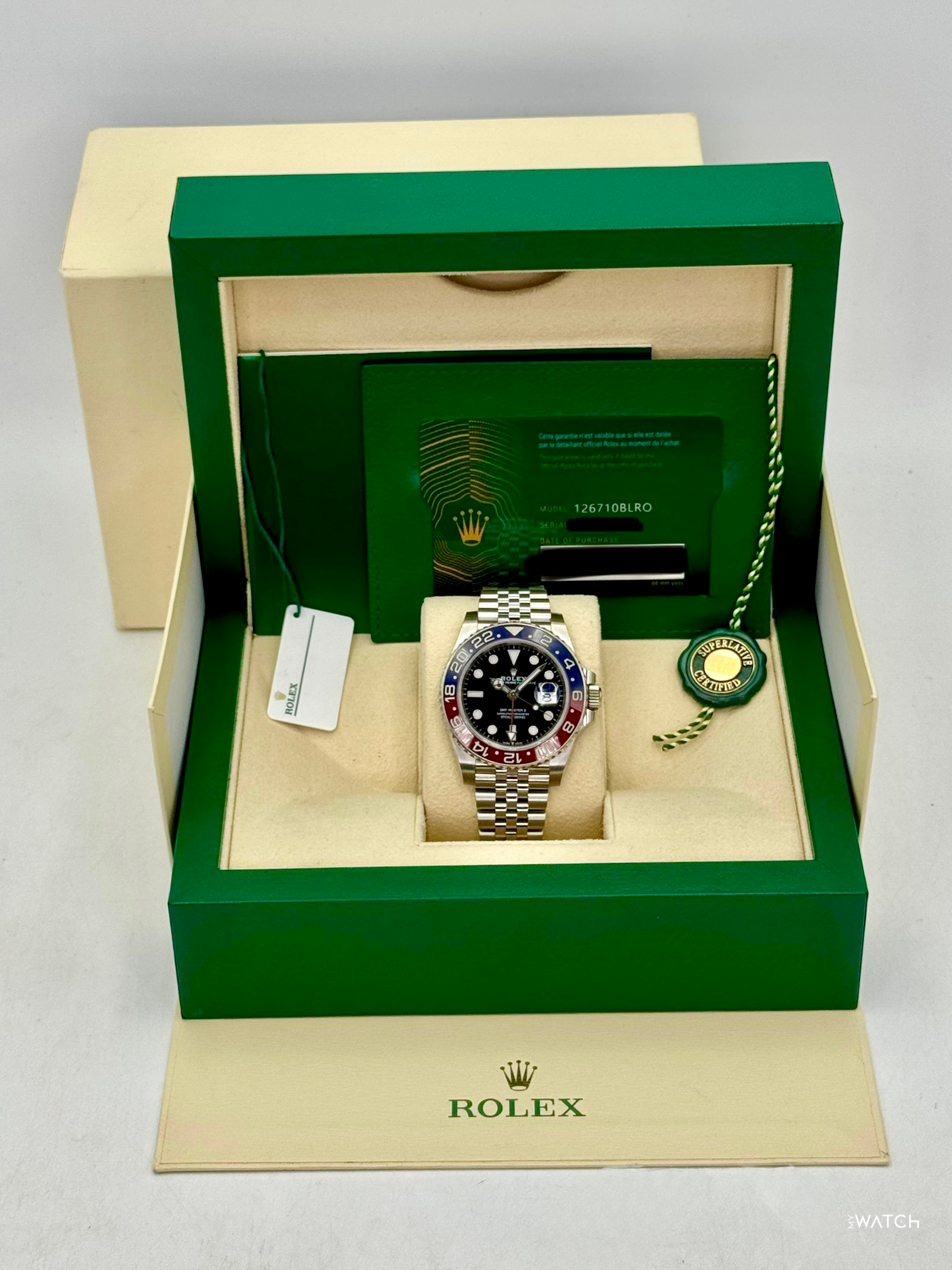 2022 Rolex GMT-Master II "Pepsi" 40mm 126710BLRO Jubilee - MyWatchLLC