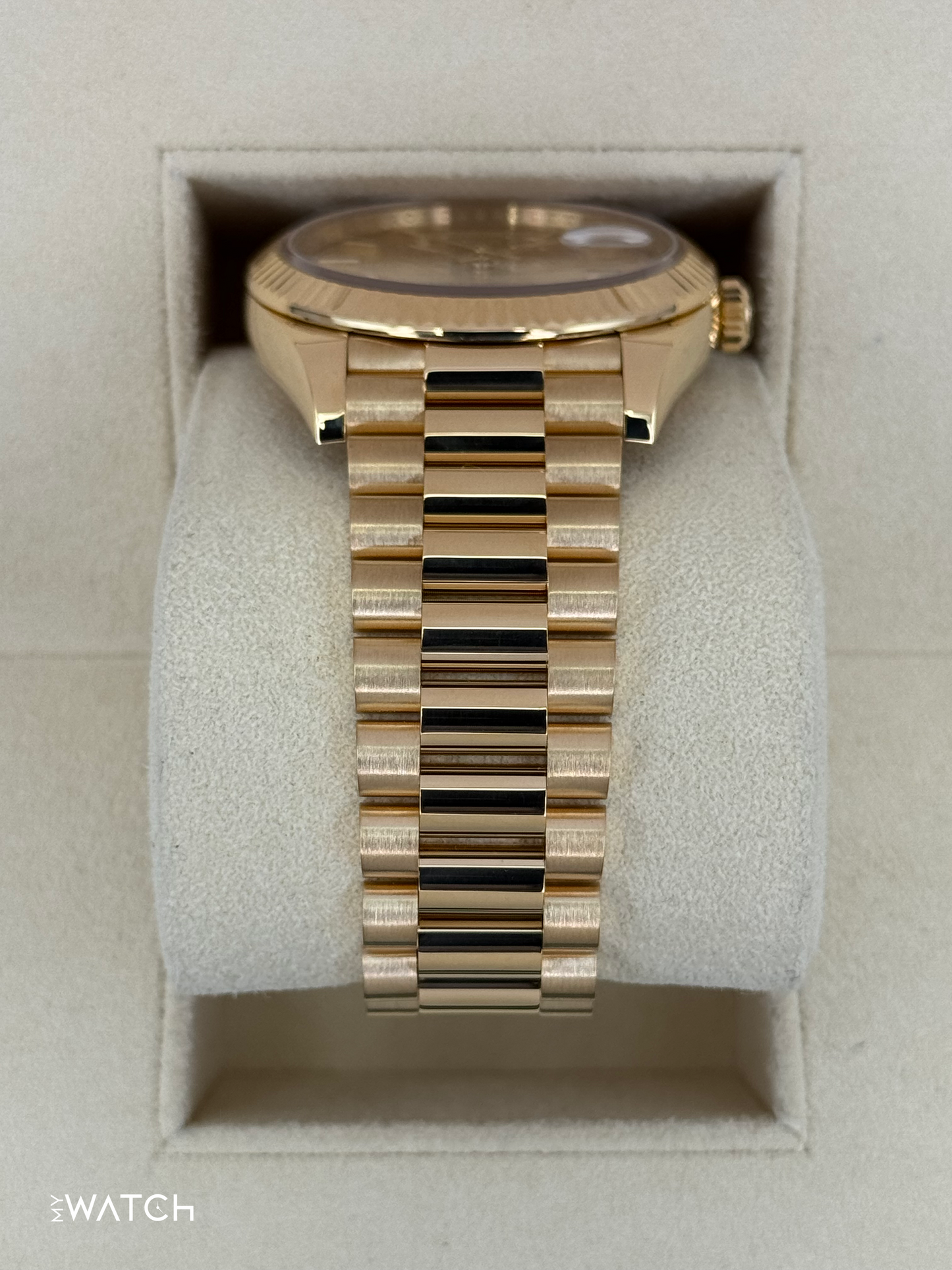 2022 Rolex Day-Date 40mm 228238 18kt Yellow Gold Champagne Dial