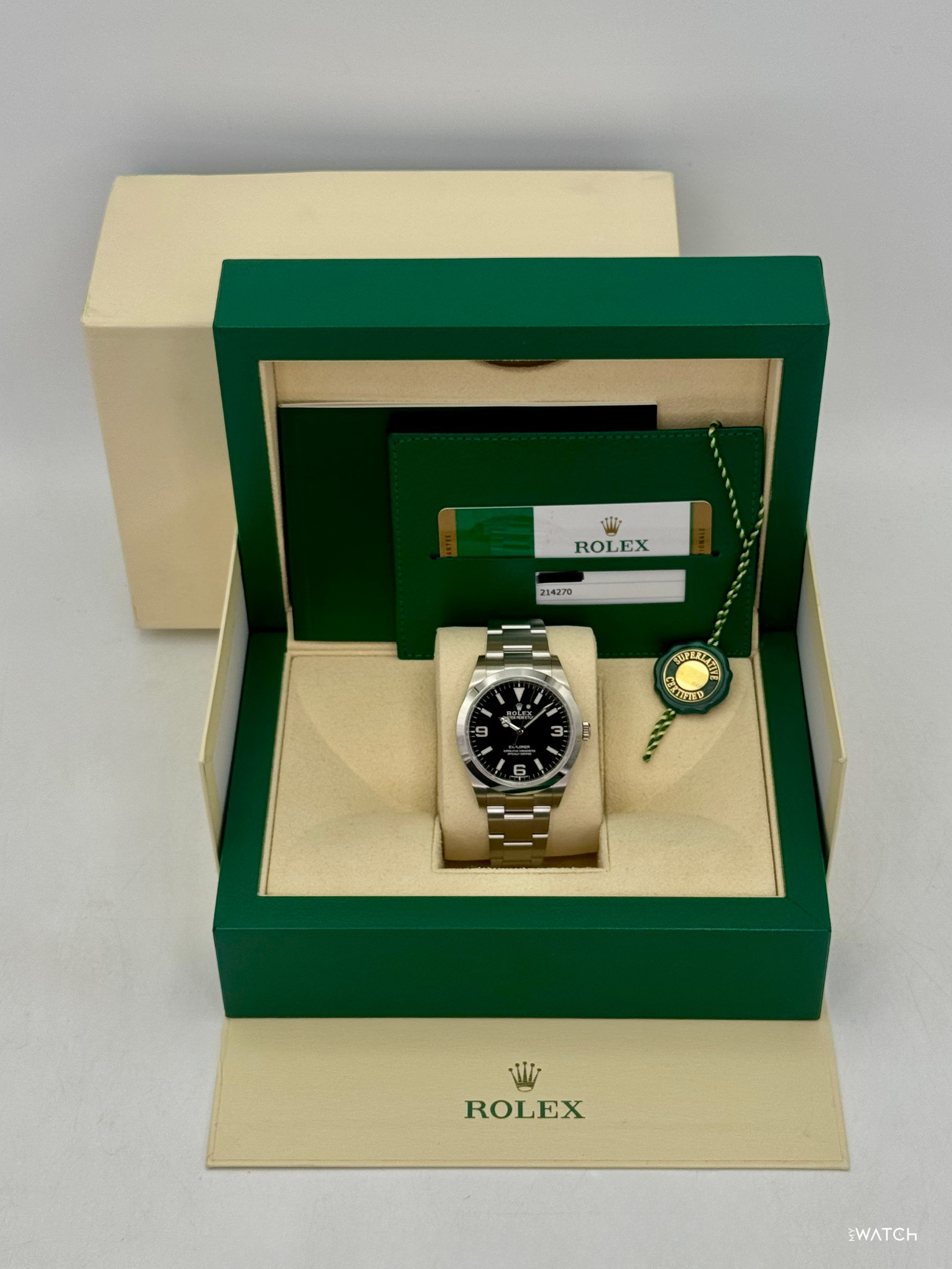 2019 Rolex Explorer 39mm 214270 Stainless Steel Black Dial - MyWatchLLC