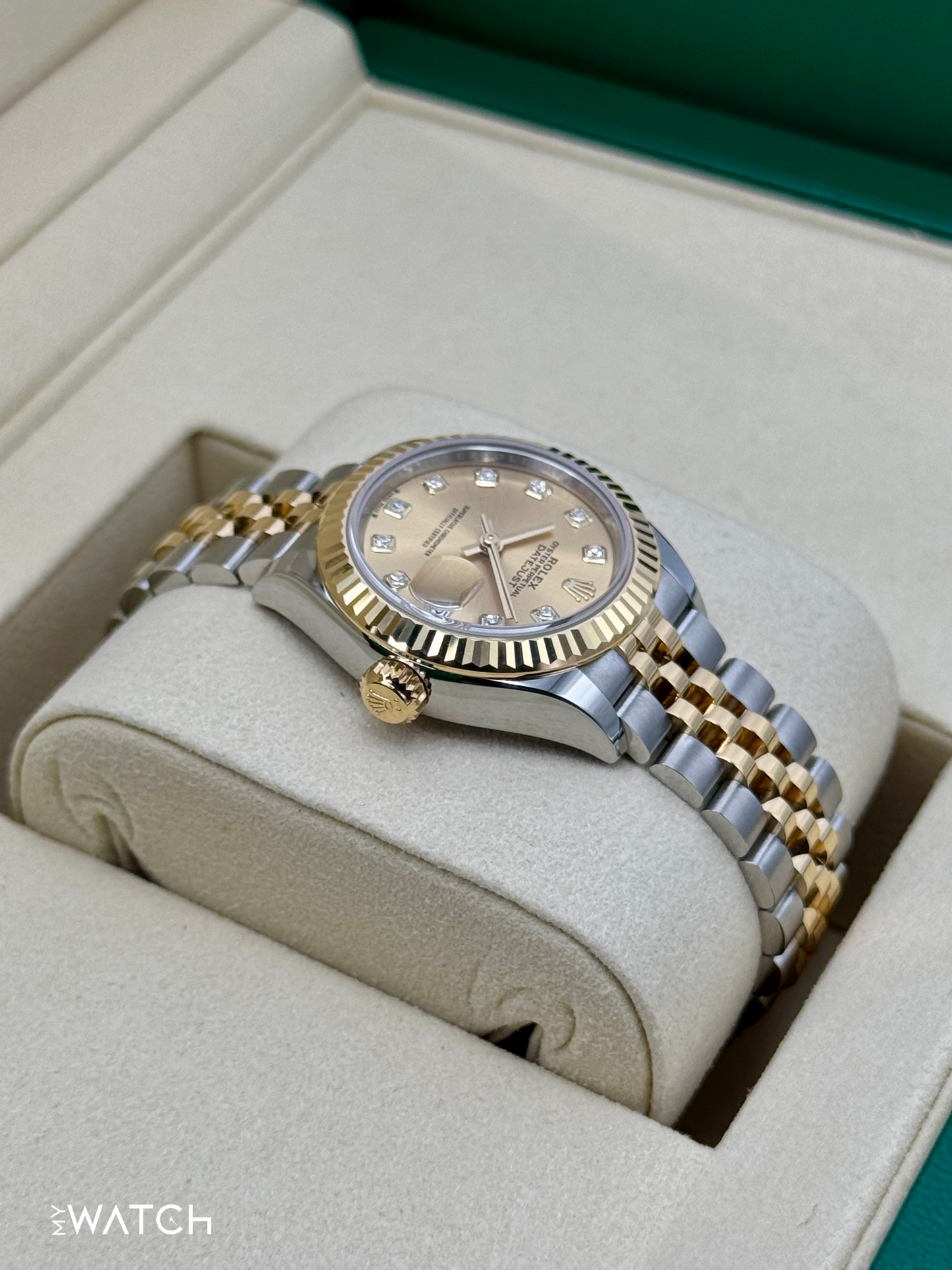NEW 2025 Rolex Lady Datejust 28mm 279173 Jubilee Champagne Diamond Dial