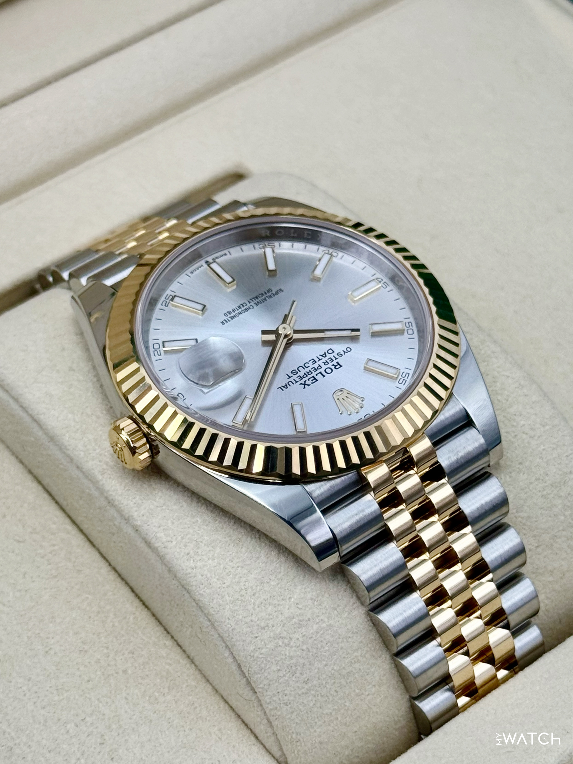 2025 Rolex Datejust 41mm 126333 Two-Tone Jubilee Silver Dial - MyWatchLLC