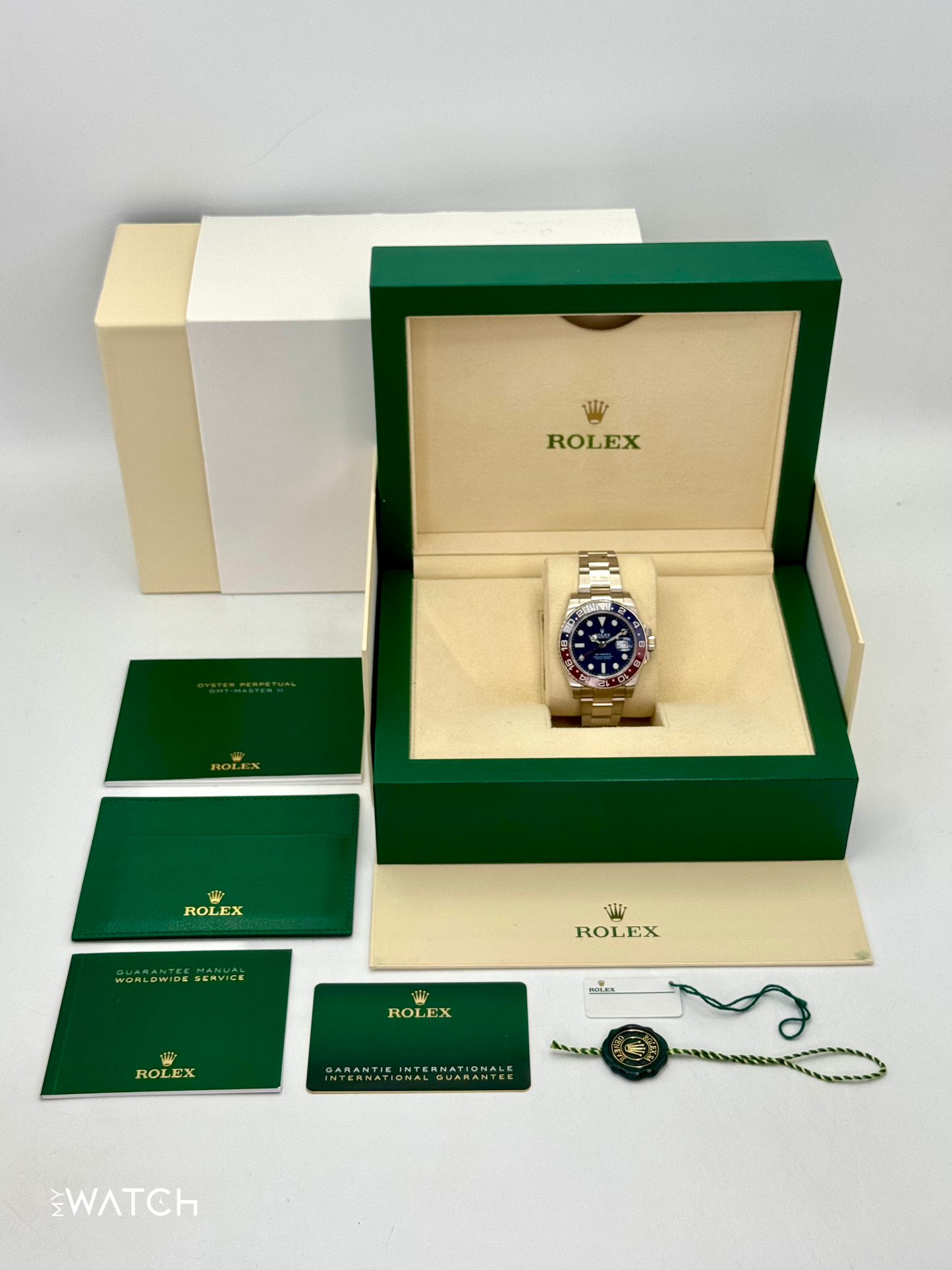 2024 Rolex GMT-Master II "Pepsi" 40mm 126719BLRO White Gold Blue Dial