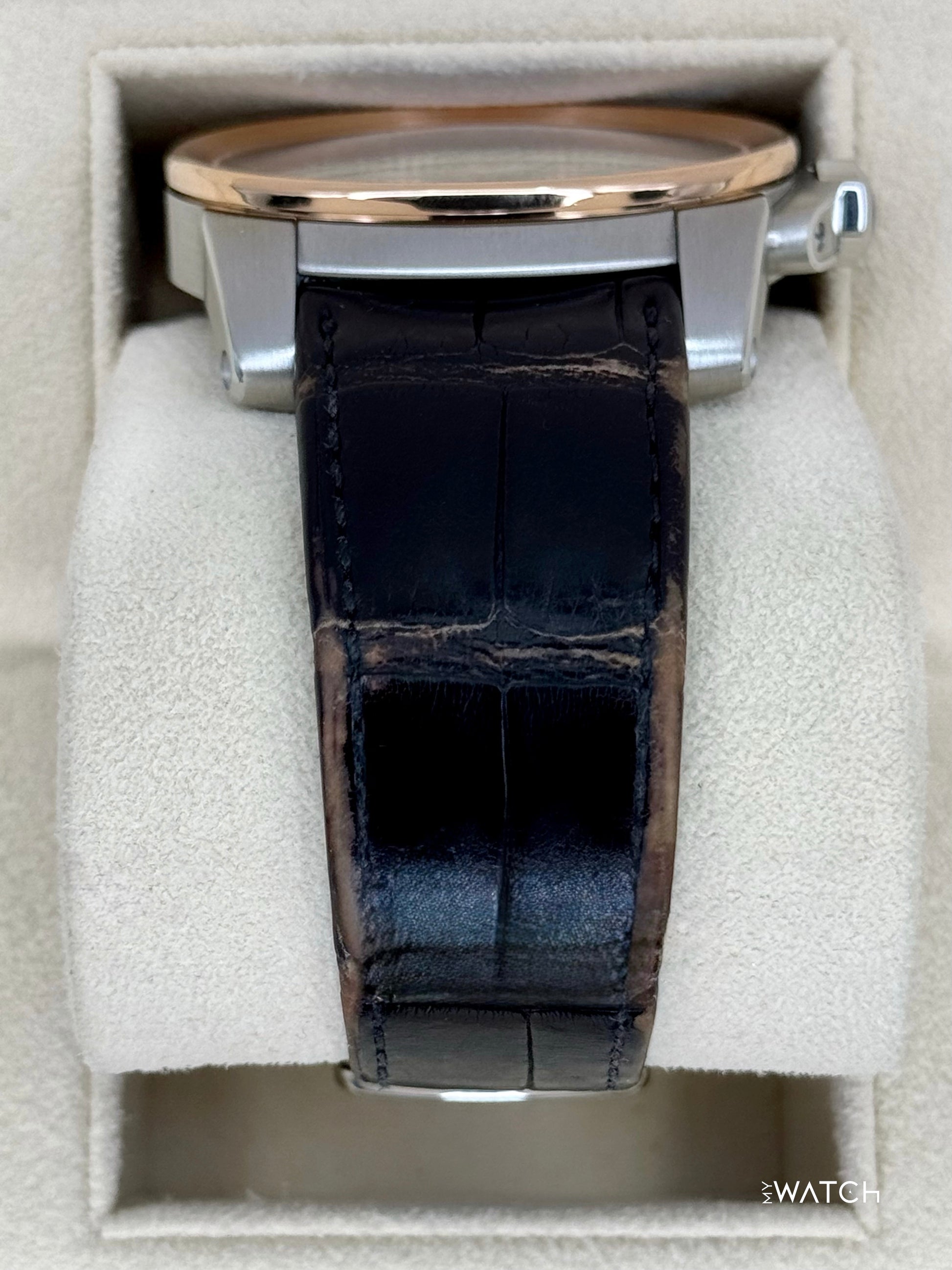 2012 Cartier Calibre De Cartier 42mm W7100051 Two-Tone Brown Dial - MyWatchLLC