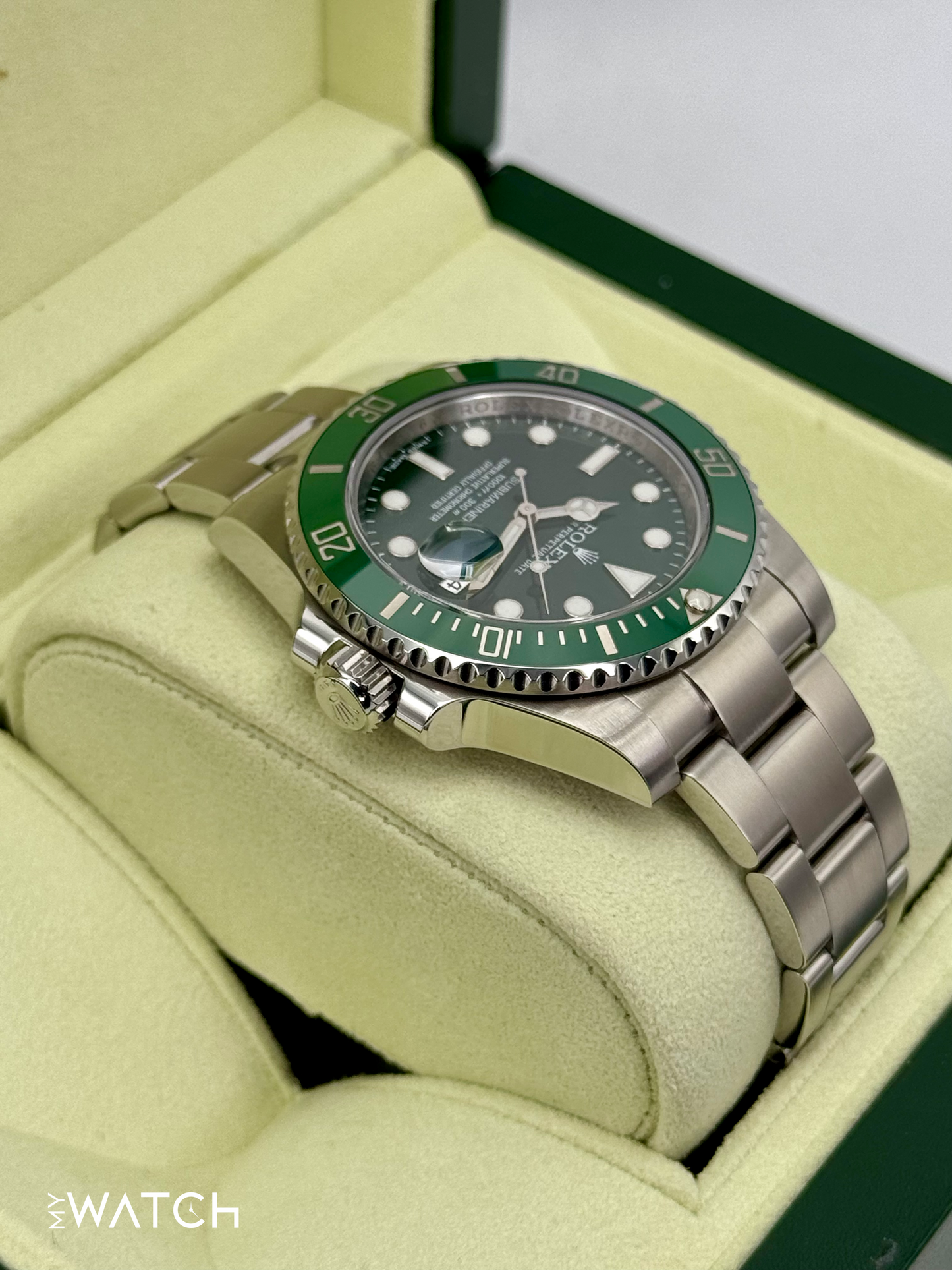 2012 Rolex Submariner “Hulk” 40mm 116610LV Green Dial - MyWatchLLC