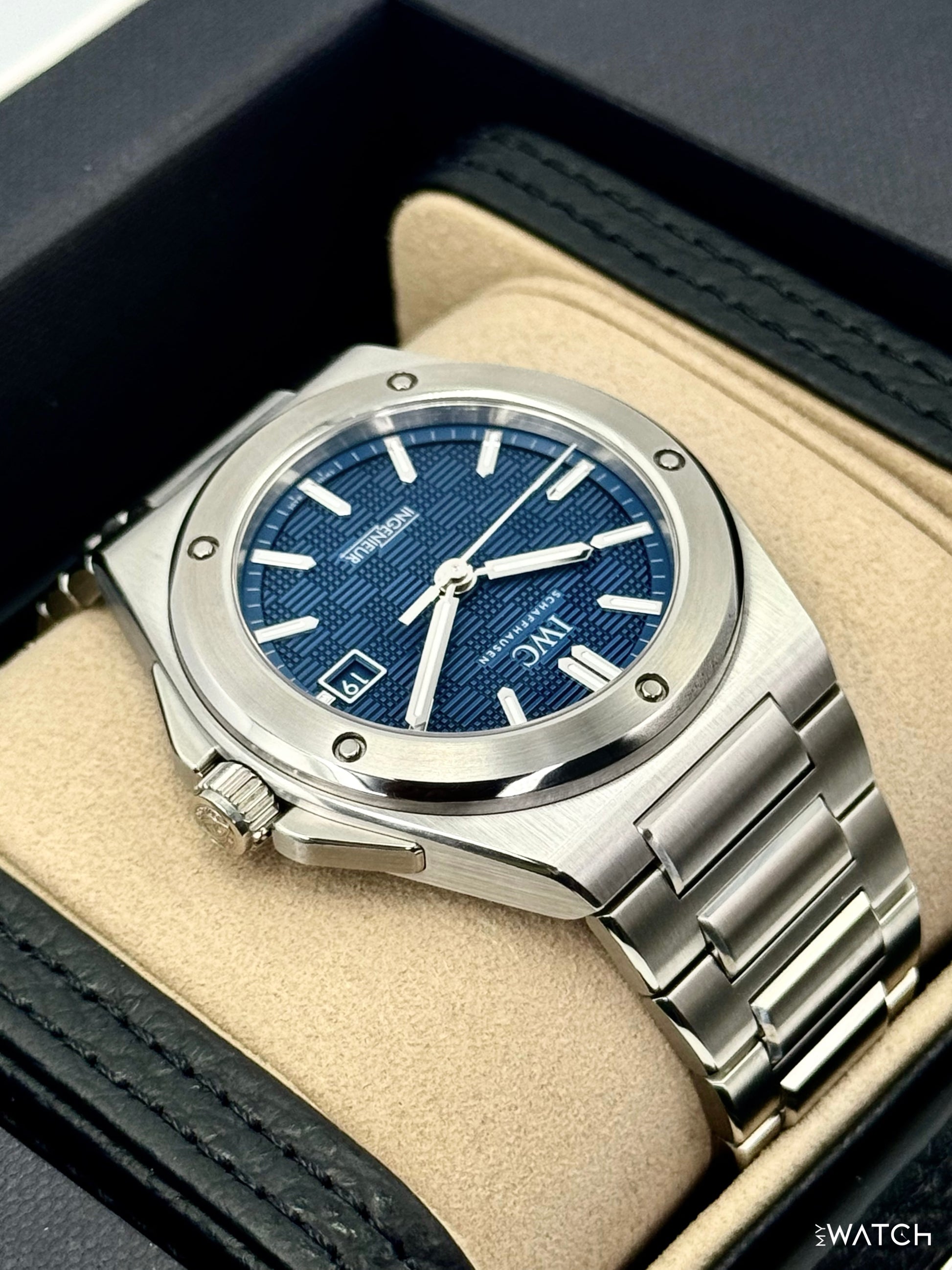 NEW 2026 IWC Ingenieur Automatic 40mm IW328907 Stainless Steel Blue Dial - MyWatchLLC