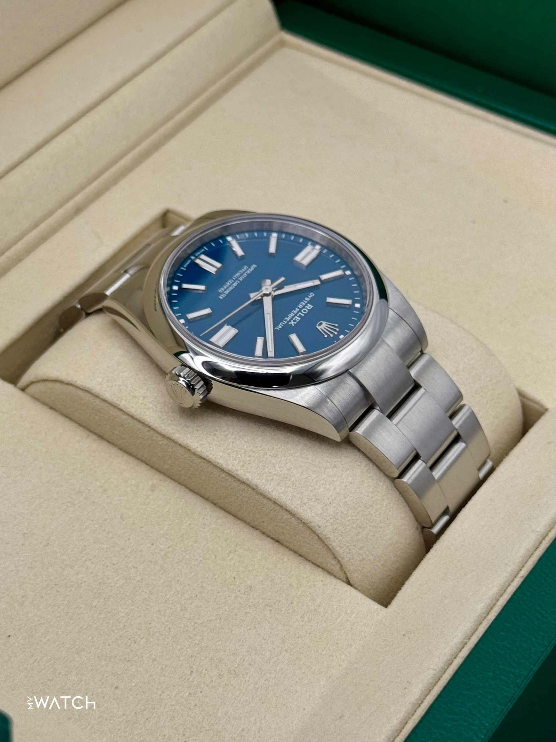 2025 Rolex Oyster Perpetual 41mm 134300 Med Blue Dial - MyWatchLLC