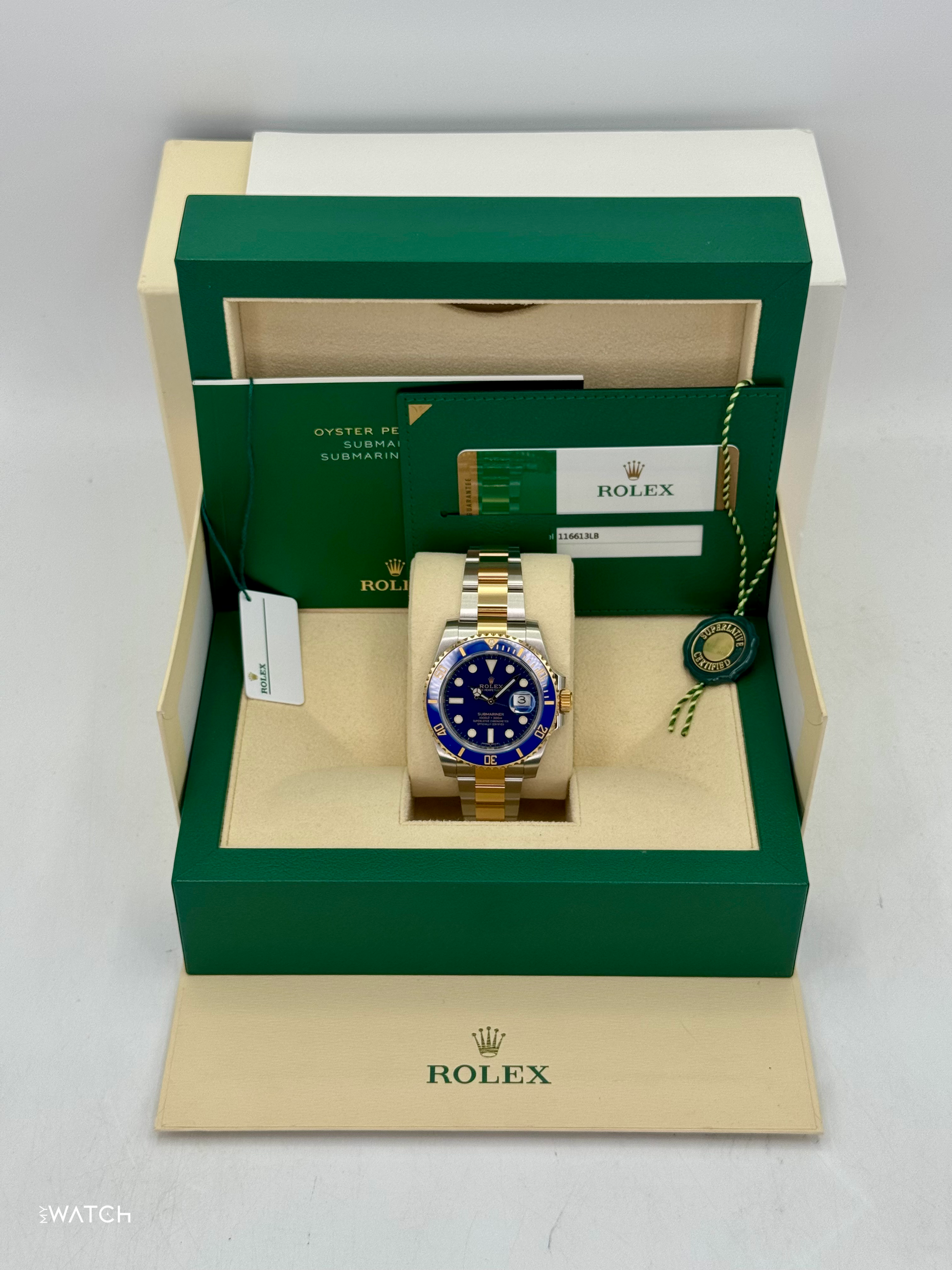 2017 Rolex Submariner "Bluesy" 40mm 116613LB Two-Tone Blue Dial - MyWatchLLC