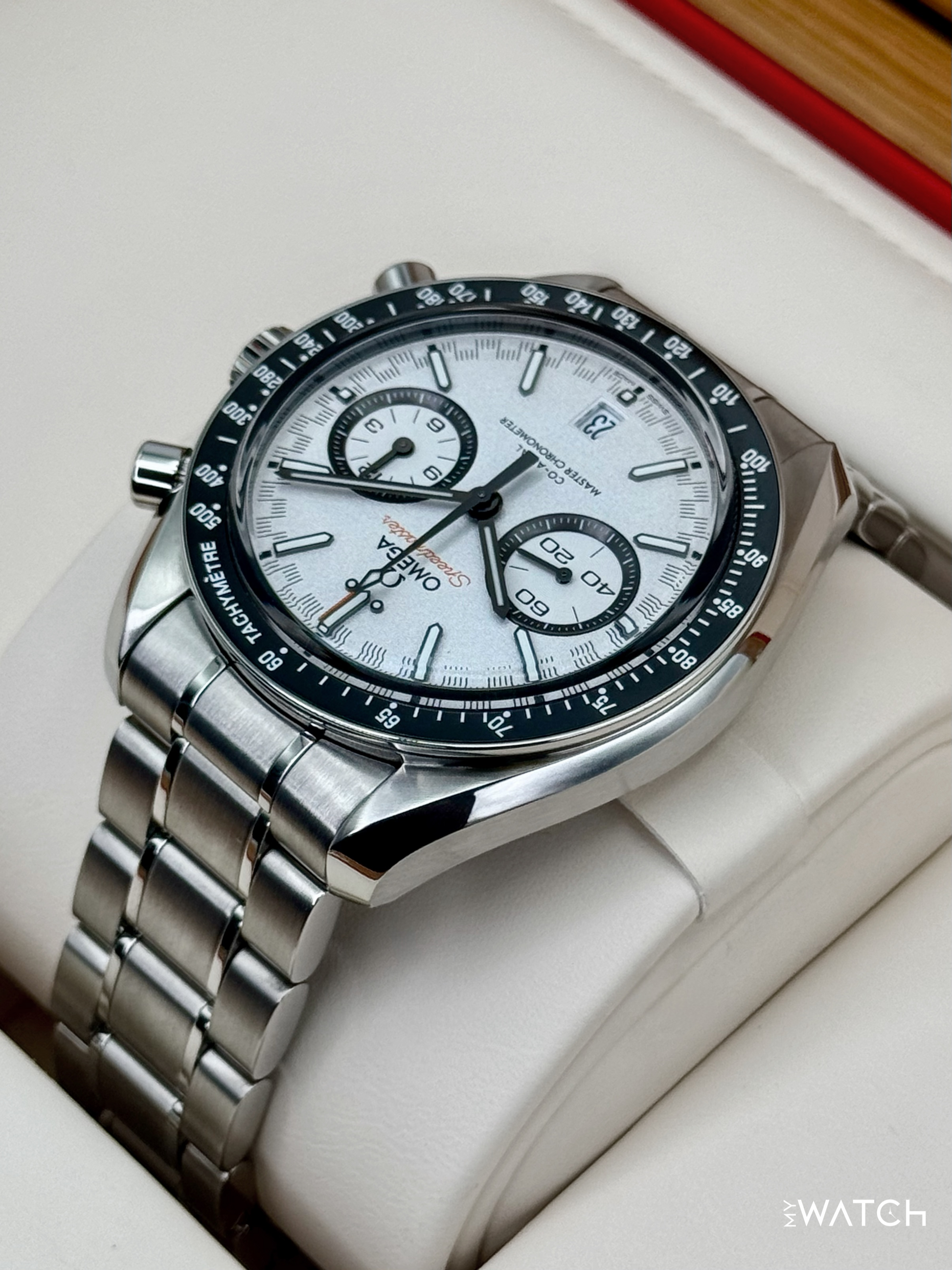 2019 Omega Speeedmaster Racing 44.2mm 329.30.44.51.04.001 White Dial - MyWatchLLC