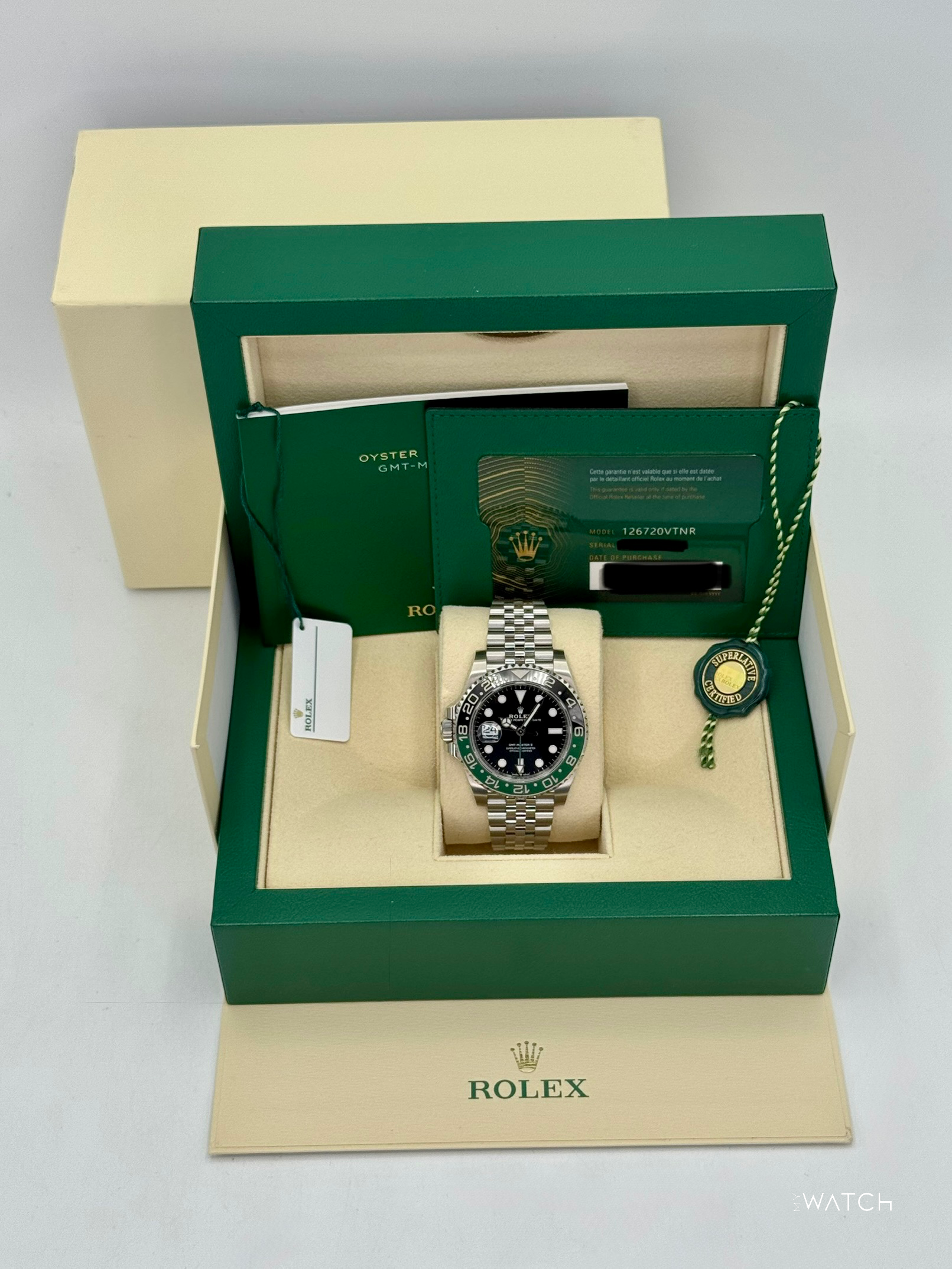 2024 Rolex GMT-Master II "Sprite" 40mm 126720VTNR Jubilee - MyWatchLLC