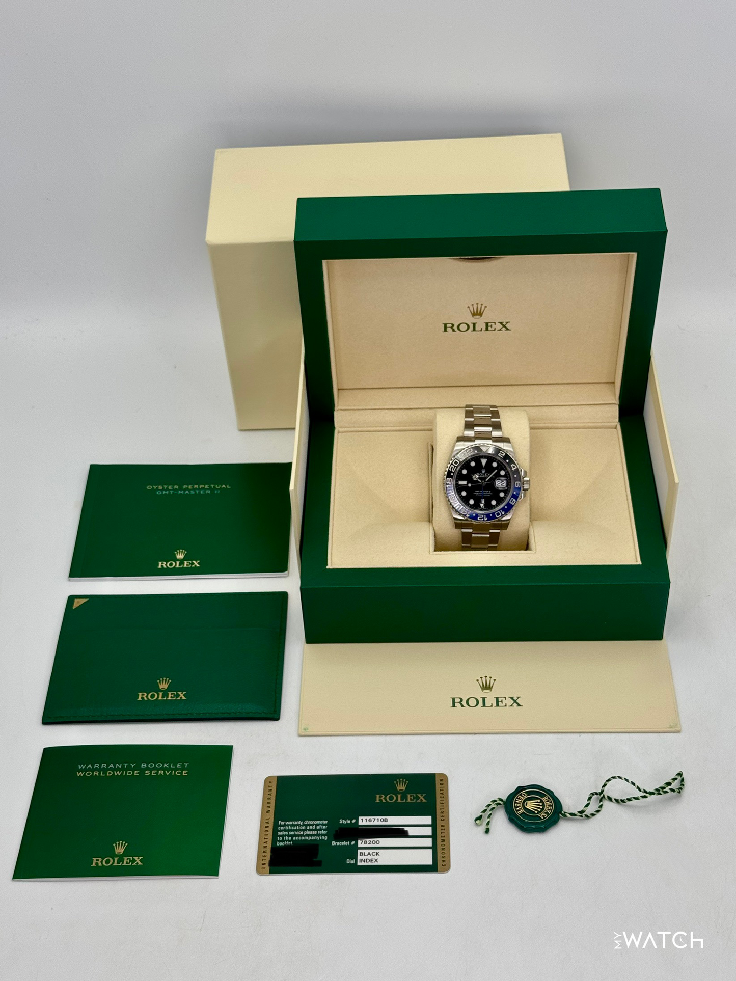 2014 Rolex GMT-Master II "Batman" 40mm 116710BLNR Oyster - MyWatchLLC