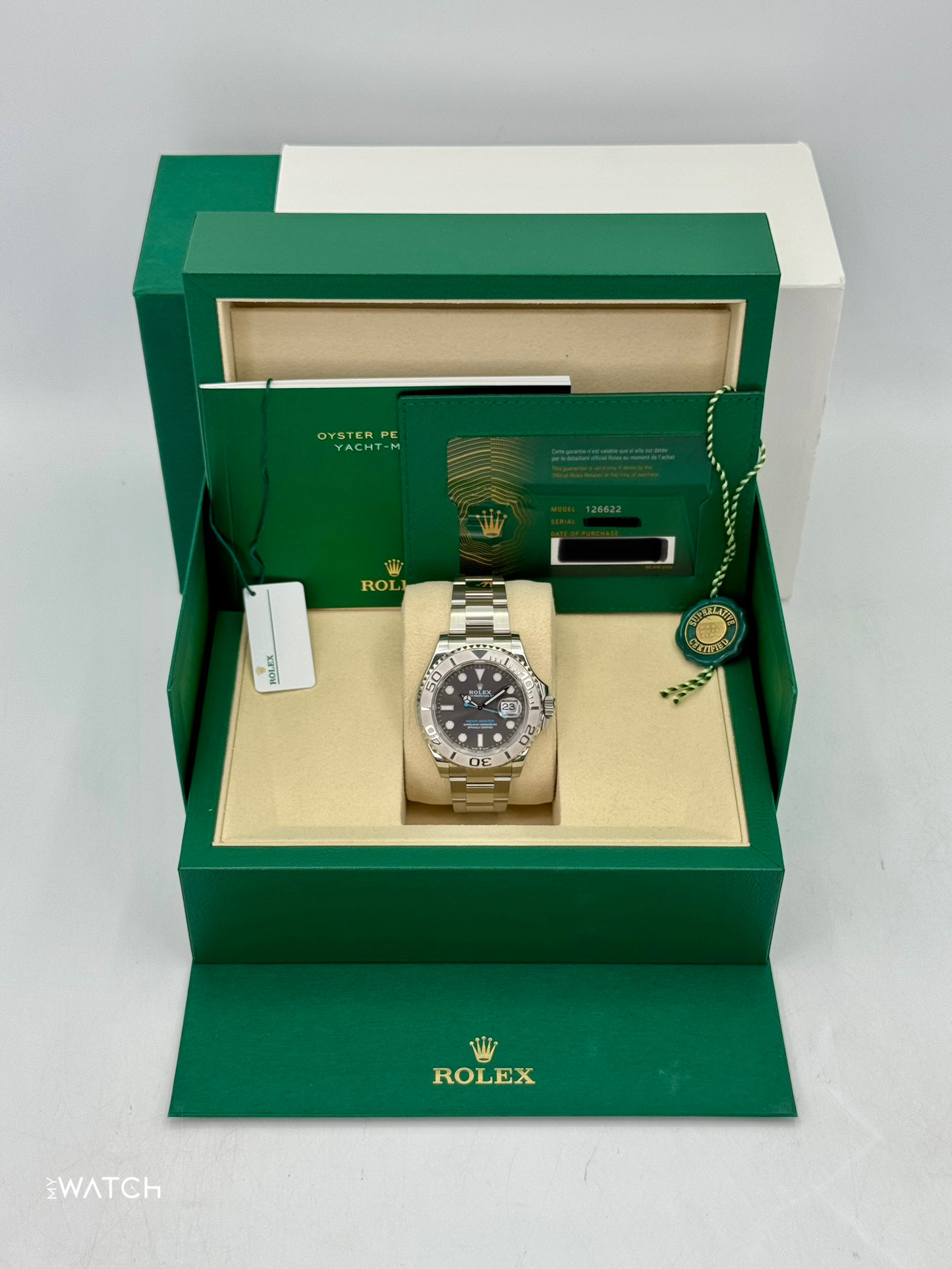 2025 Rolex Yacht-Master 40mm 126622 Stainless Steel Rhodium Dial