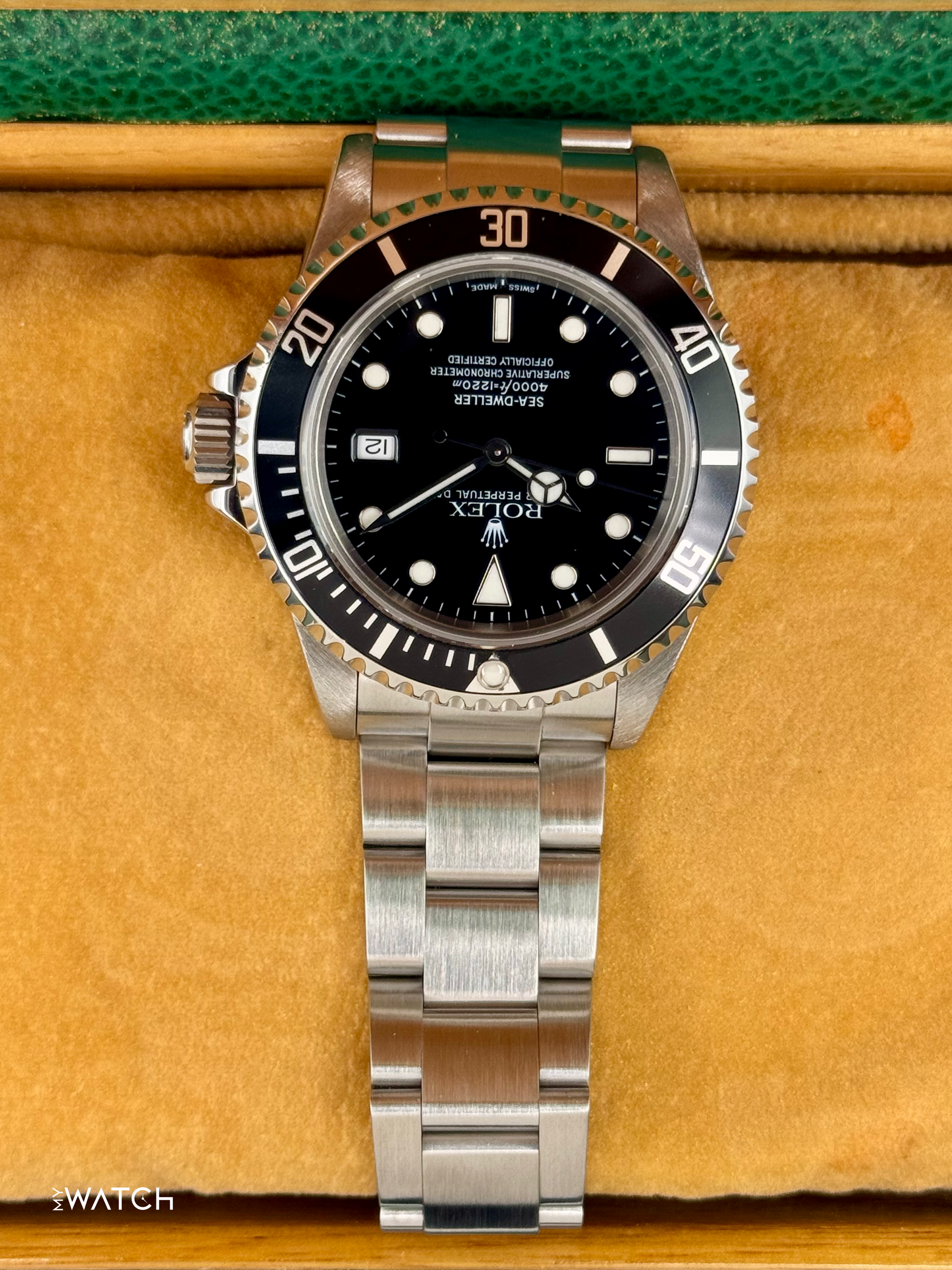 2001 Rolex Sea-Dweller 40mm 16600 Stainless Steel Black Dial "Collectors Set" - MyWatchLLC