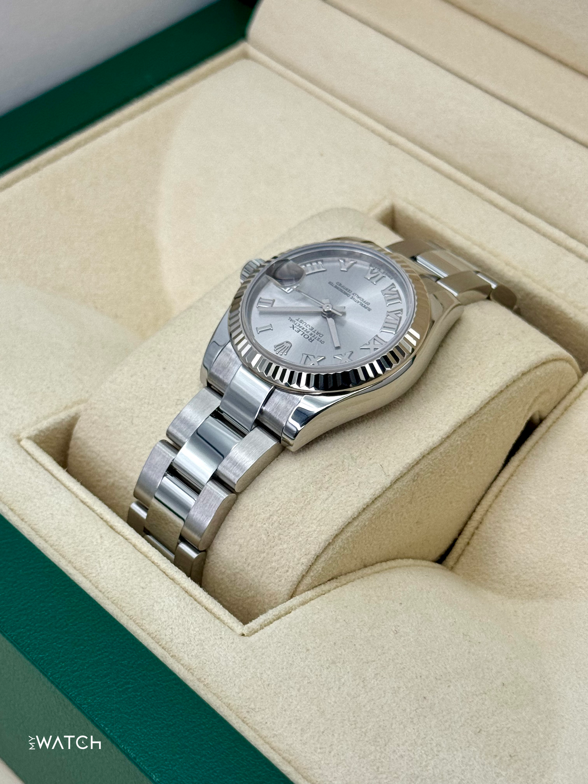 2015 Rolex Datejust 31mm 178274 Stainless Steel Oyster Silver Dial - MyWatchLLC