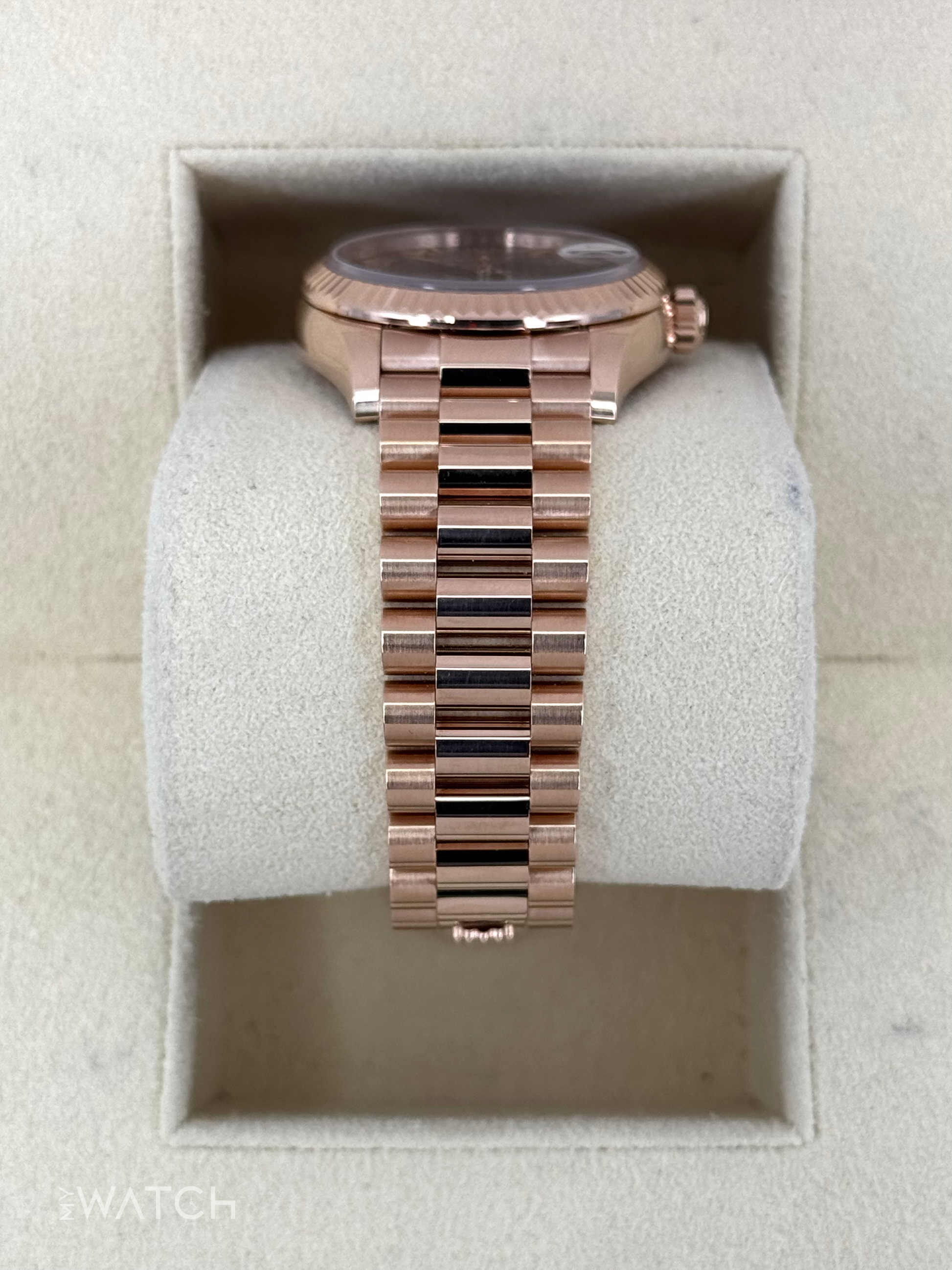 2022 Rolex Datejust 31mm 278275 Rose Gold Chocolate Diamond Dial - MyWatchLLC