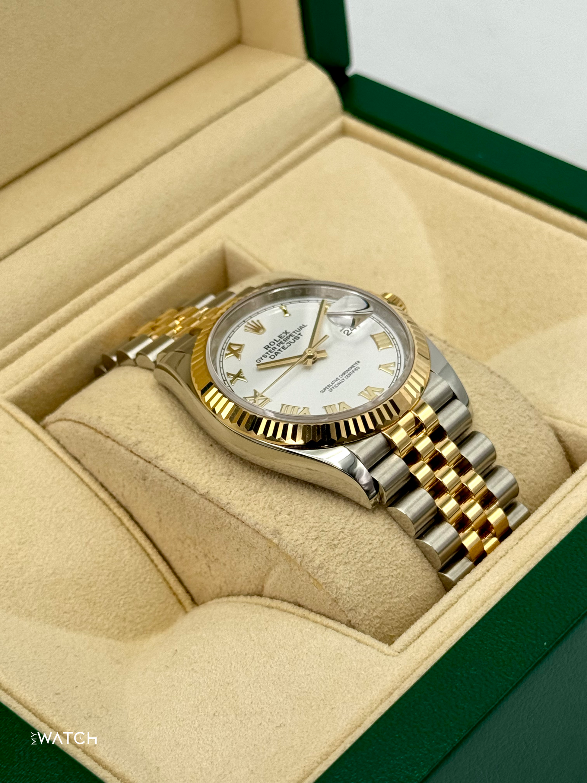2018 Rolex Datejust 36mm 126233 Two-Tone Jubilee White Dial - MyWatchLLC