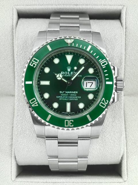 2020 Rolex Submariner Hulk 40mm 116610LV Green Dial