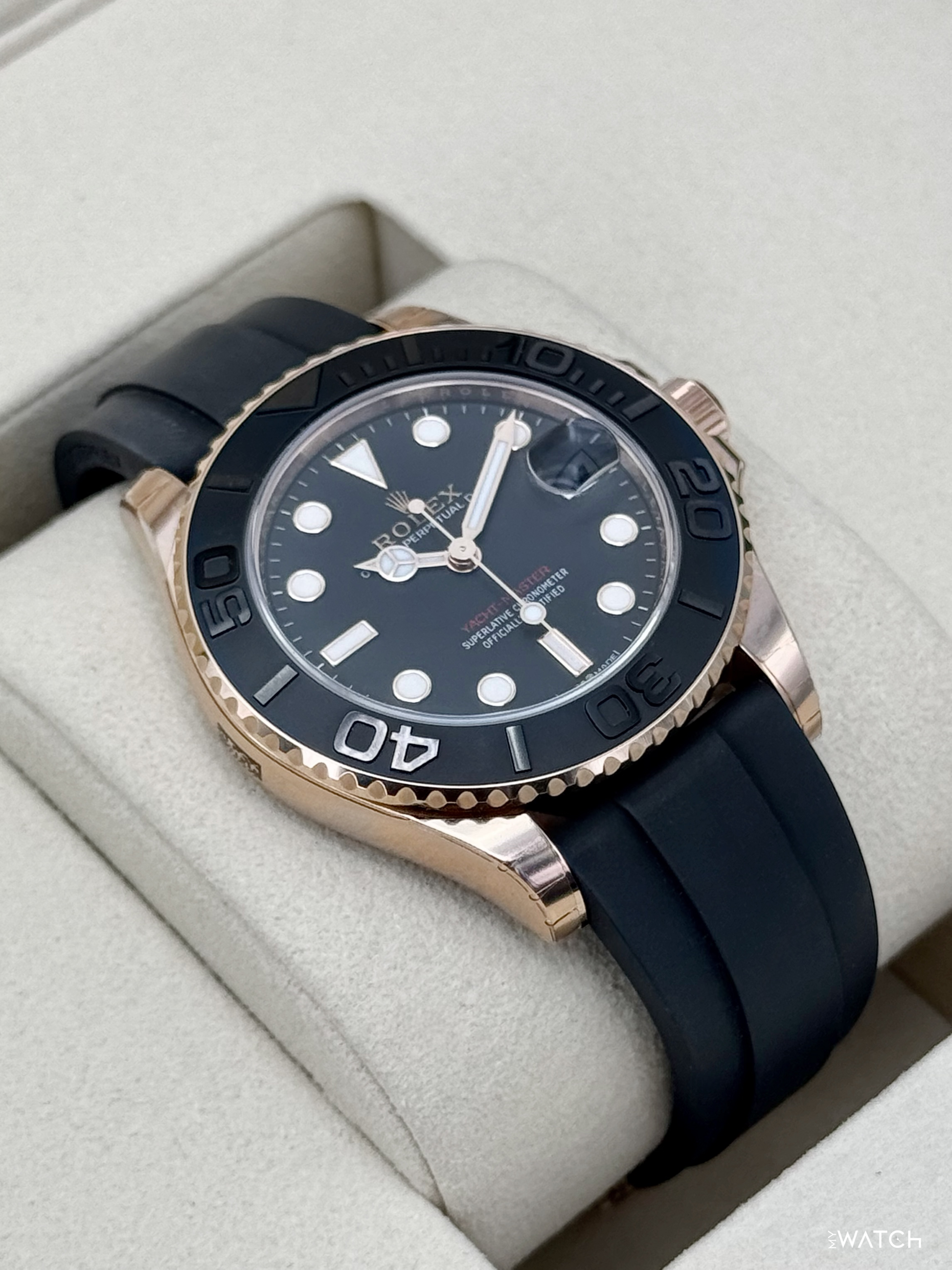 NEW 2026 Rolex Yacht-Master 37mm 268655 Rose Gold Black Dial (STICKERED) - MyWatchLLC