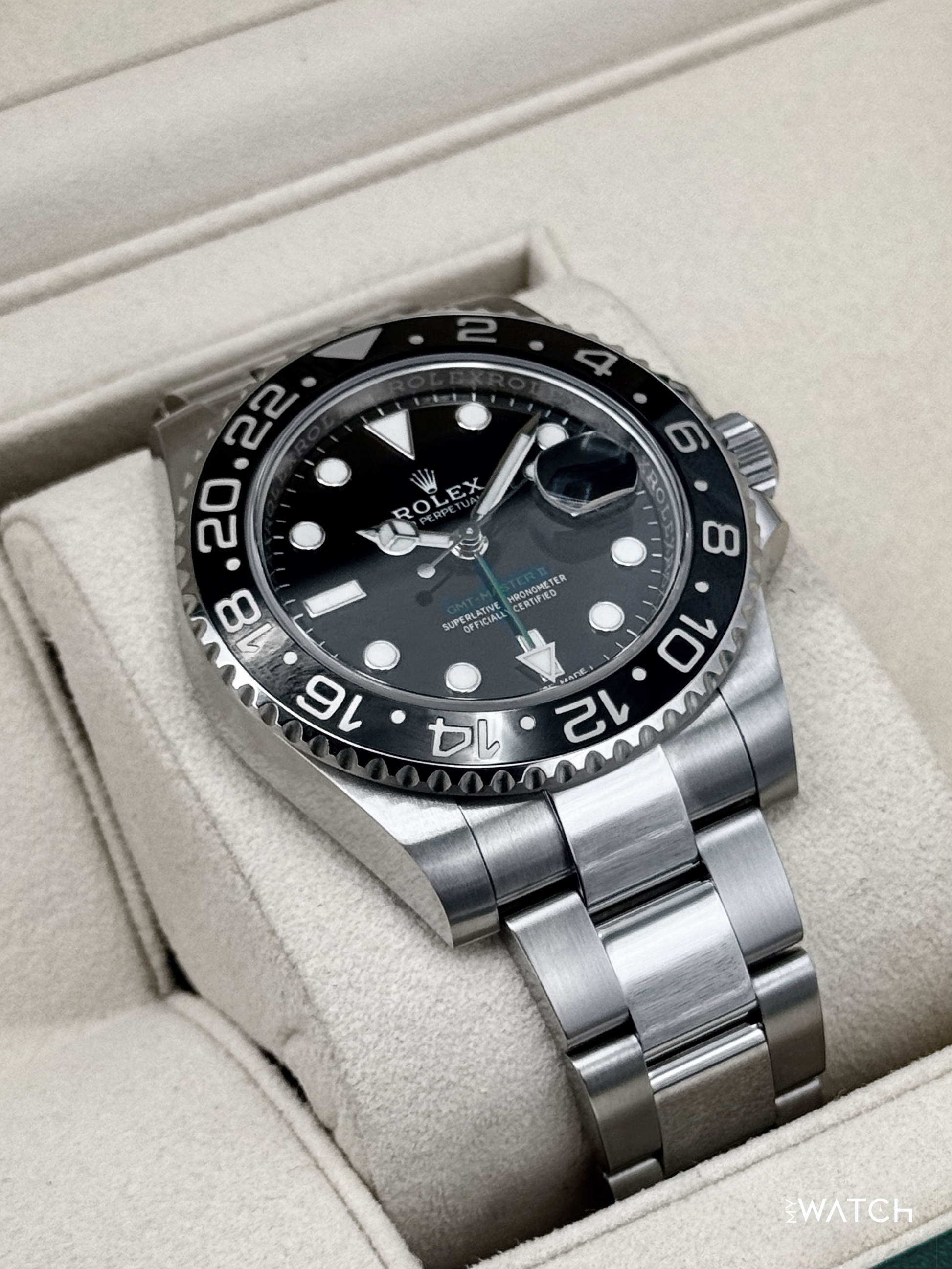 2019 Rolex GMT-Master II 40mm 116710LN Stainless Steel Black Dial - MyWatchLLC