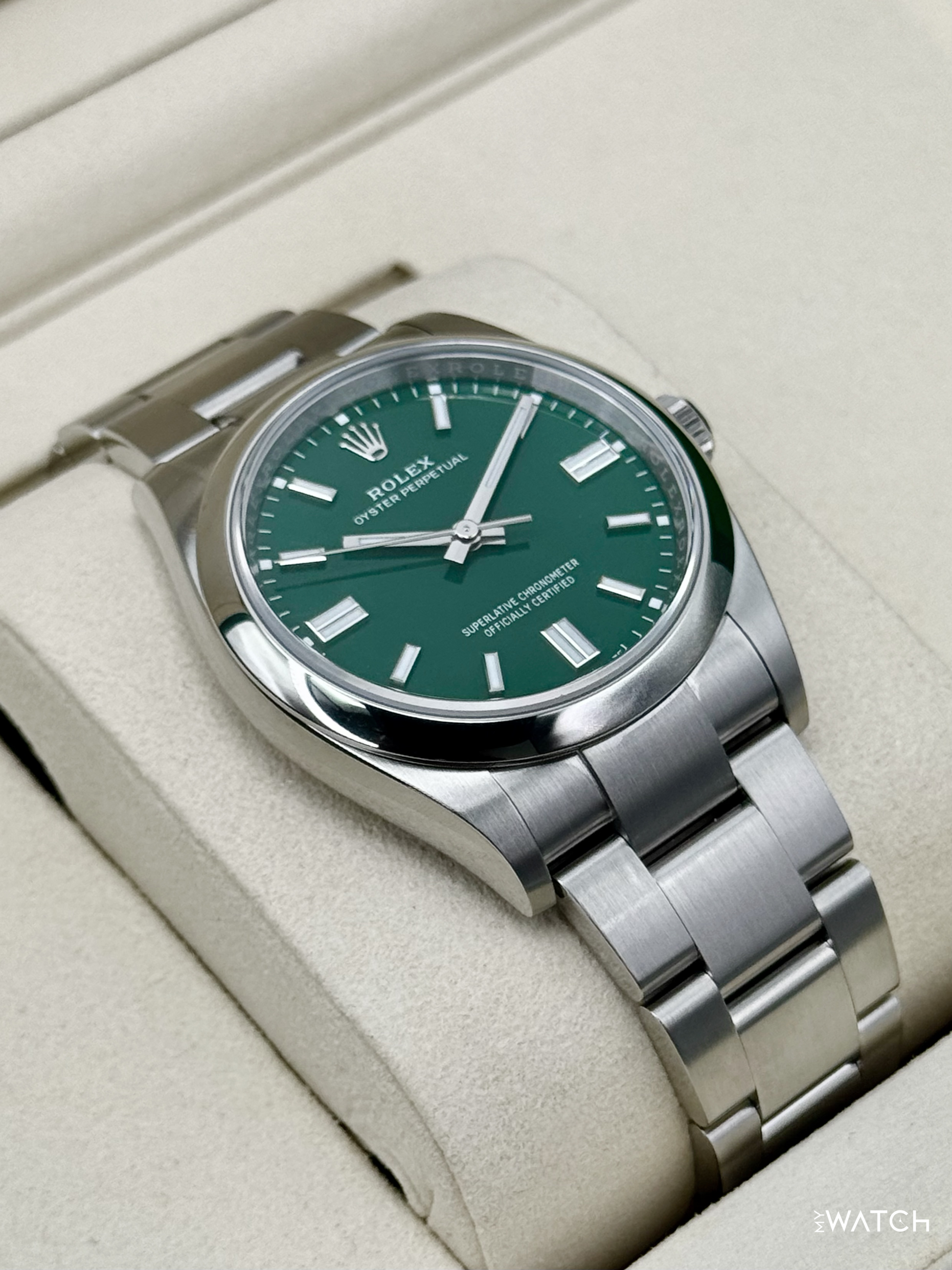 NEW 2026 Rolex Oyster Perpetual 36mm 126000 Green Dial - MyWatchLLC