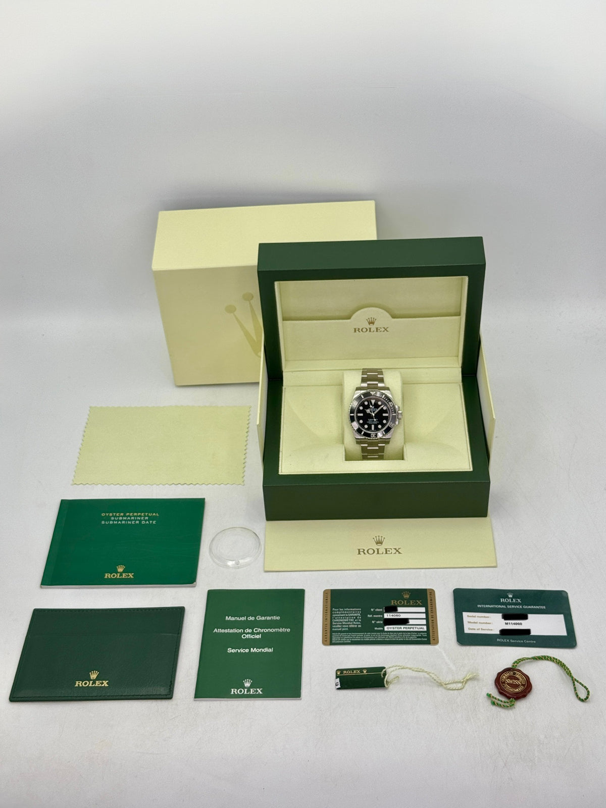 2013 Rolex Submariner 40mm 114060 Stainless Steel Black Dial