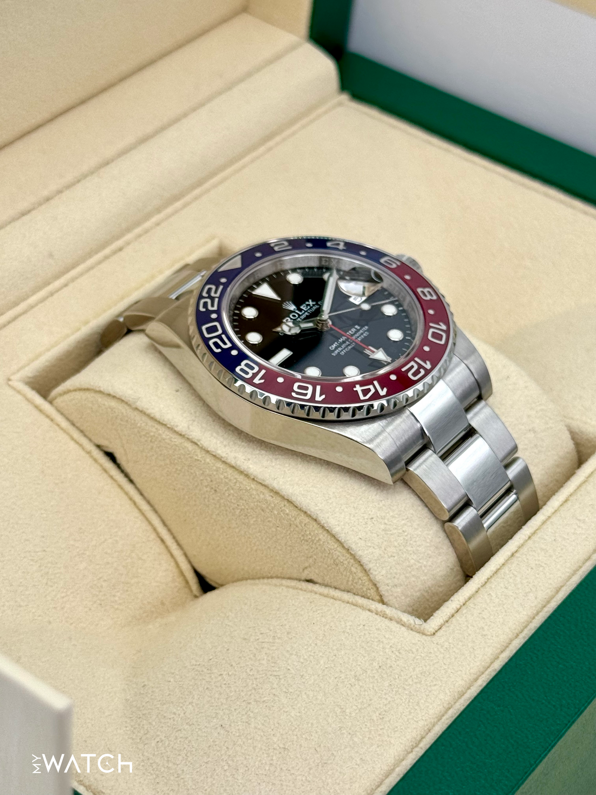 2022 Rolex GMT-Master II "Pepsi" 40mm 126710BLRO Oyster - MyWatchLLC