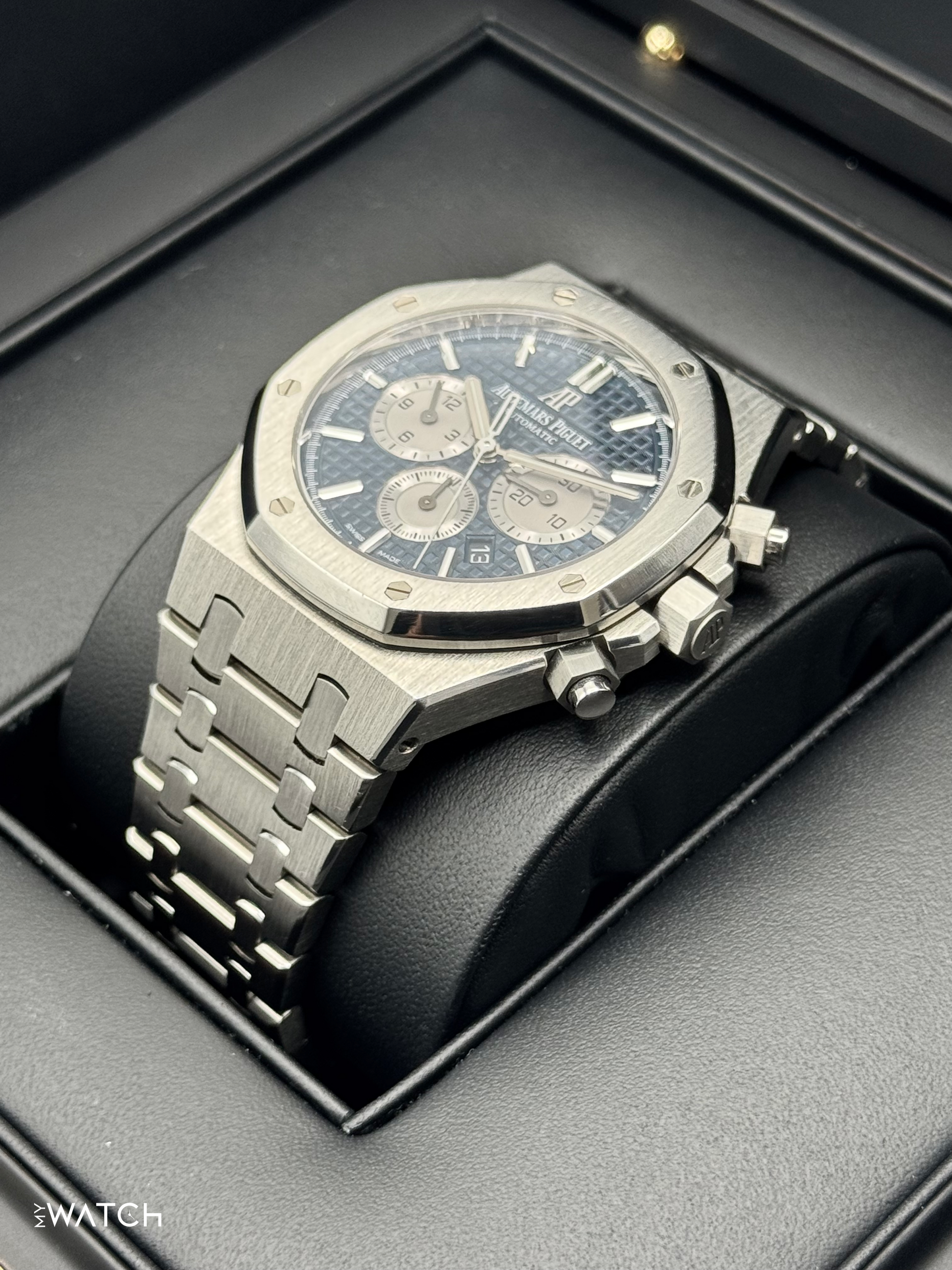 2019 Audemars Piguet Royal Oak 41mm 26331ST Chronograph Blue Dial - MyWatchLLC