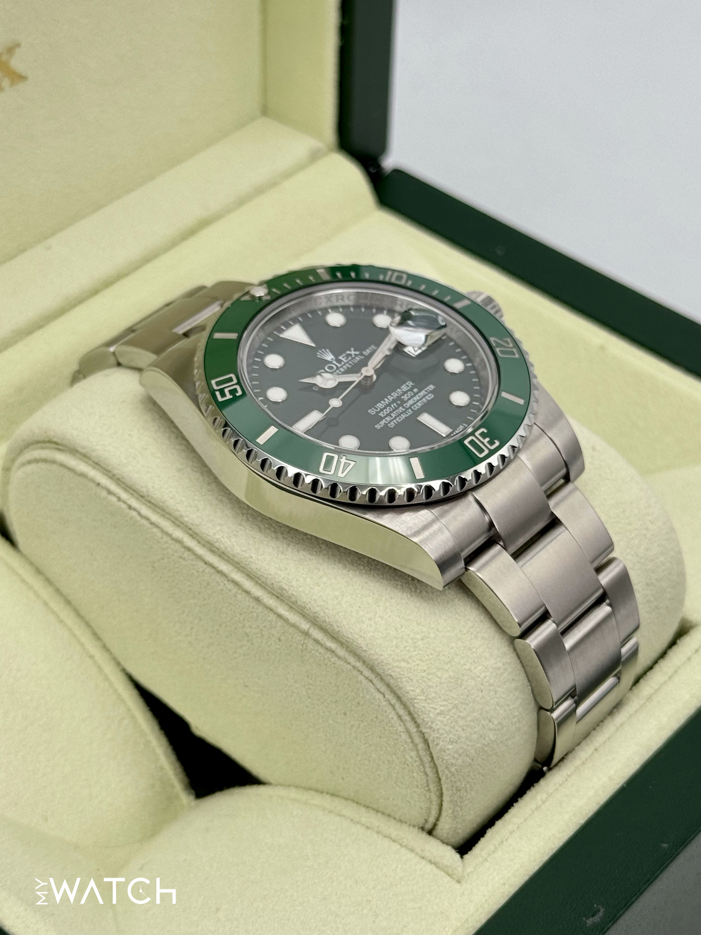 2012 Rolex Submariner “Hulk” 40mm 116610LV Green Dial - MyWatchLLC