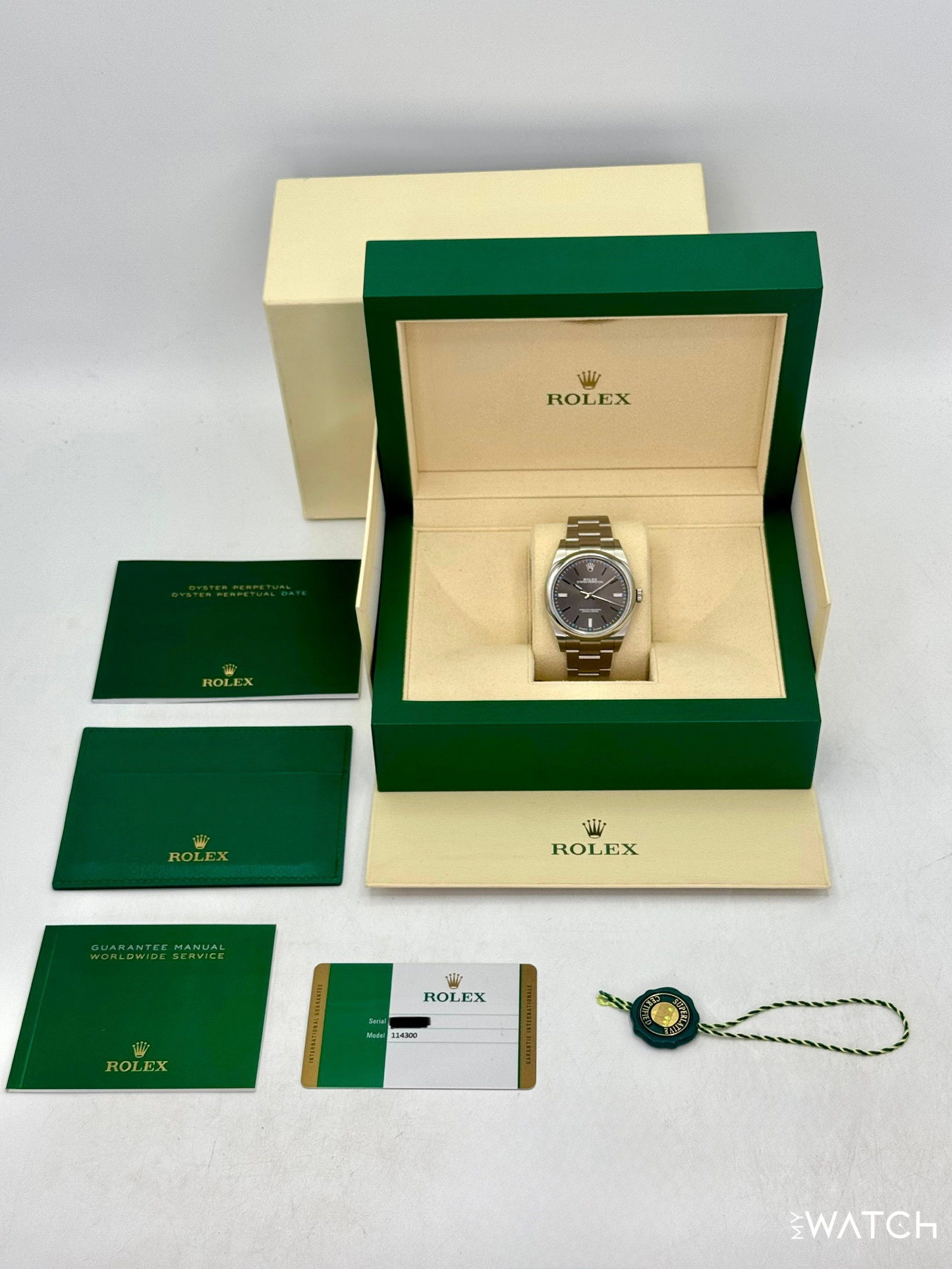 2019 Rolex Oyster Perpetual 39mm 114300 Rhodium Dial - MyWatchLLC