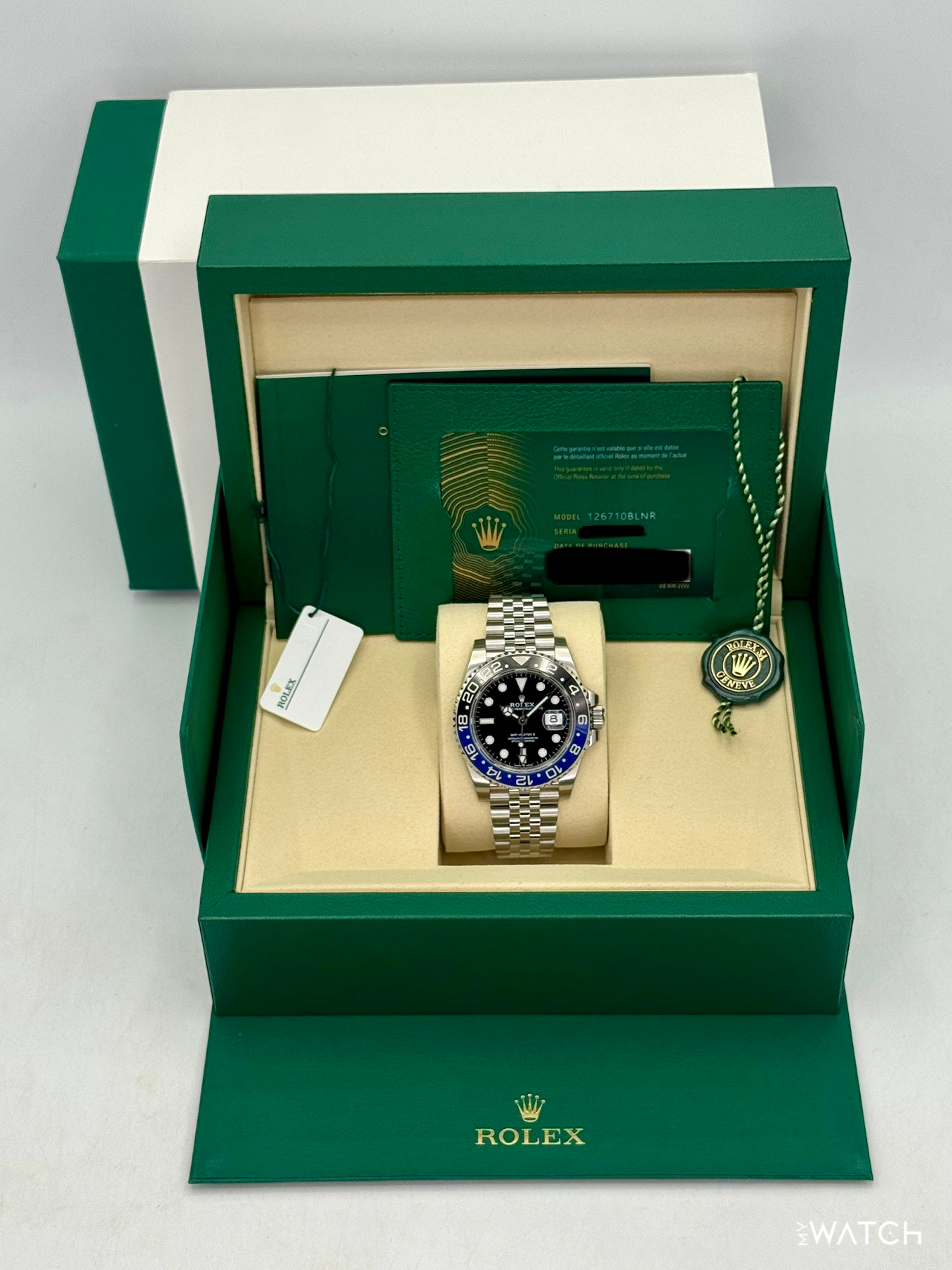 NEW 2026 Rolex GMT-Master II "Batgirl" 40mm 126710BLNR Jubilee (STICKERED) - MyWatchLLC