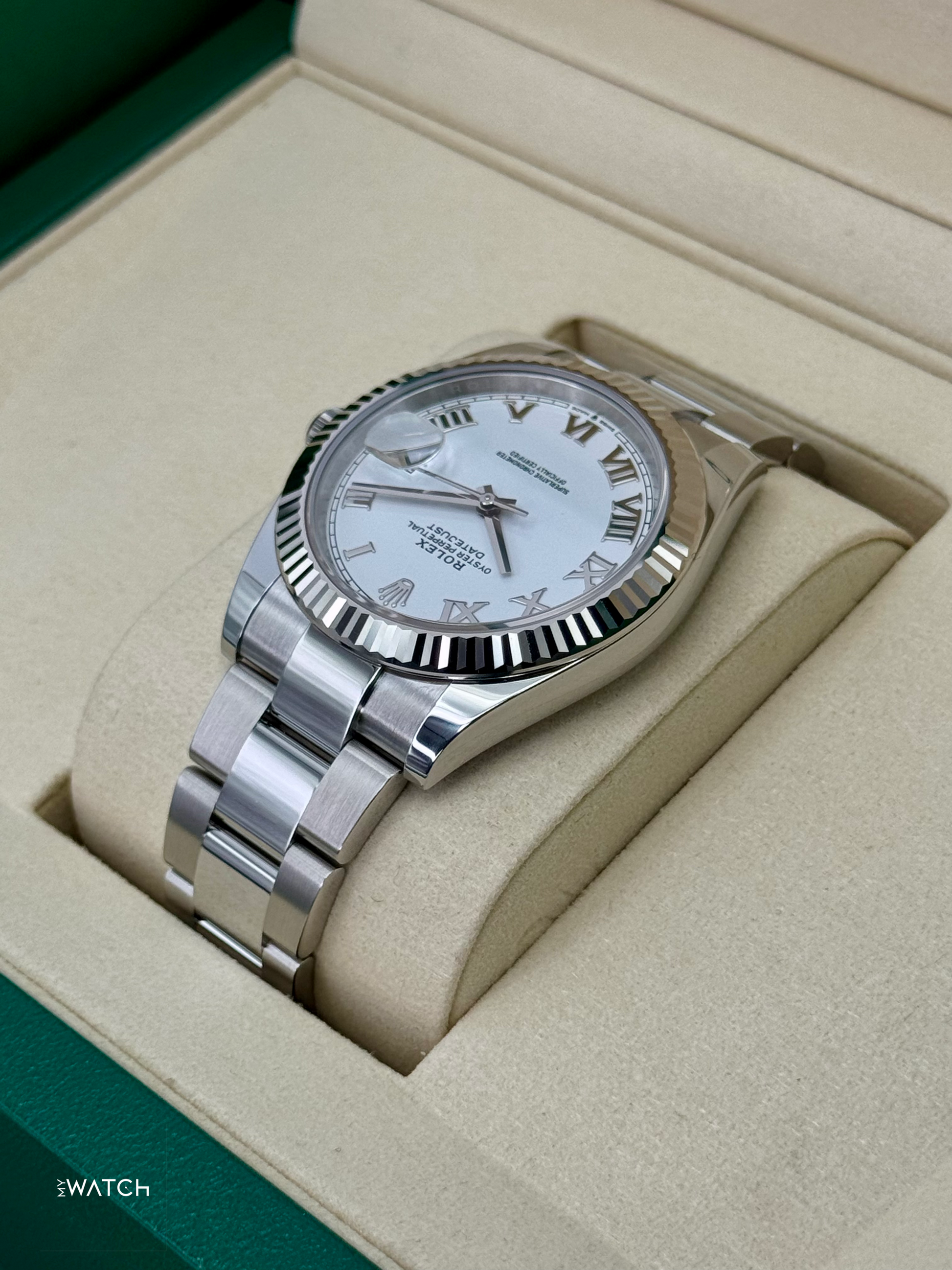 NEW 2025 Rolex Datejust 41mm 126334 Stainless Steel Oyster White Dial - MyWatchLLC