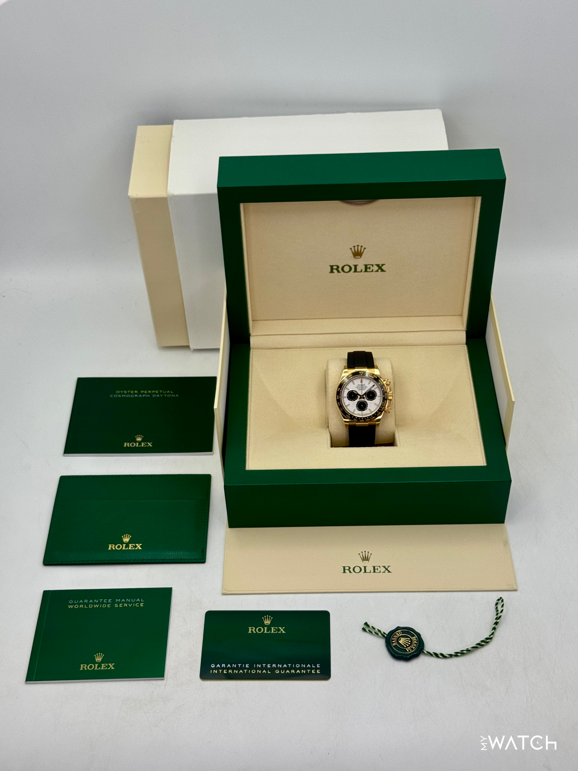 2025 Rolex Daytona 40mm 126518LN Yellow Gold Oysterflex Meteorite Dial - MyWatchLLC