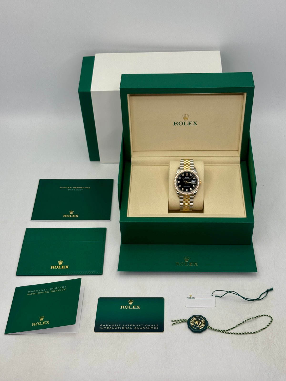 NEW 2026 Rolex Datejust 36mm 126283RBR Two-Tone Jubilee Diamond Bezel Black Diamond Dial