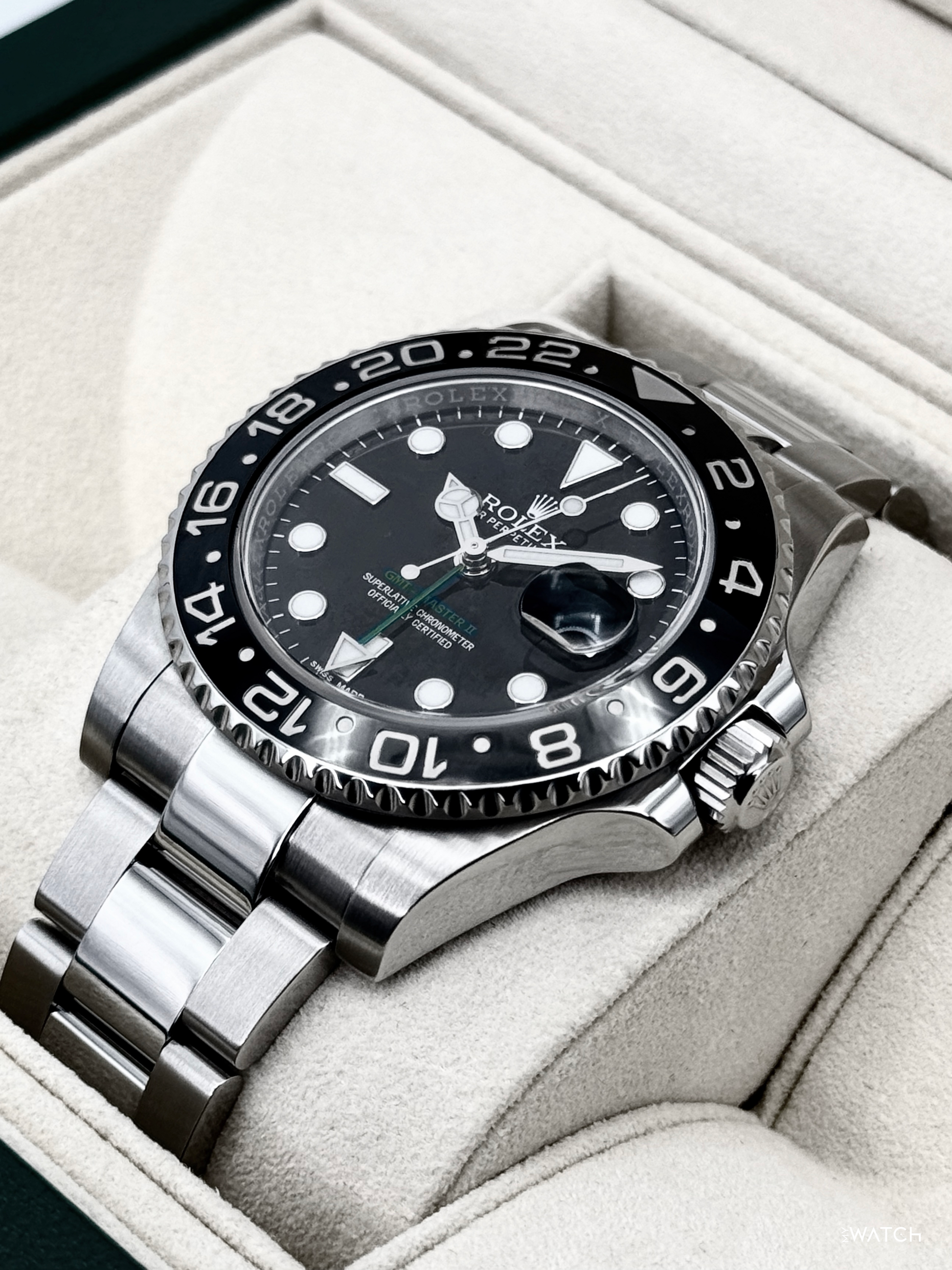 2016 Rolex GMT-Master II 40mm 116710LN Stainless Steel Black Dial - MyWatchLLC
