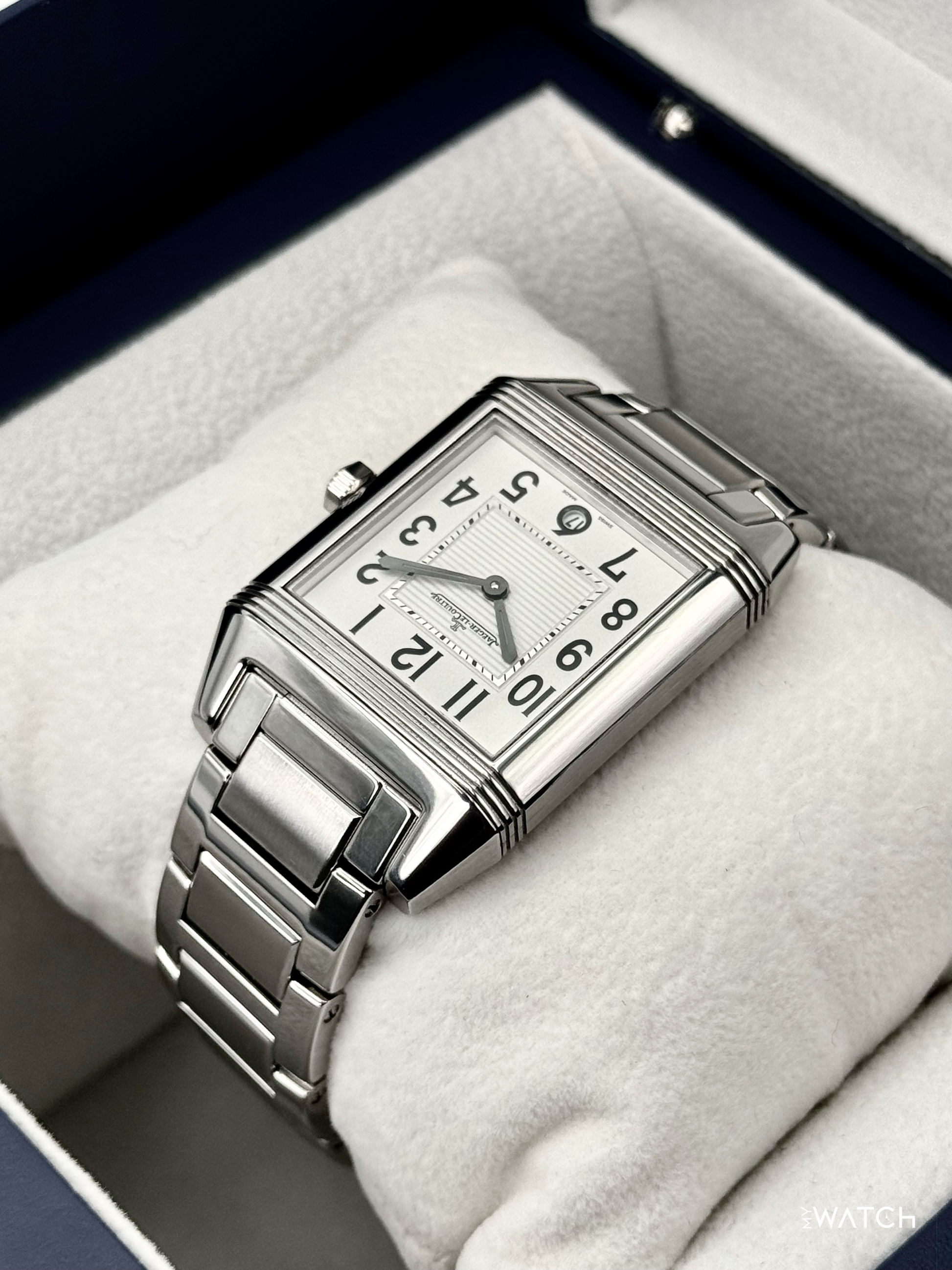 2026 Jaeger-Coultre Reverso Squadra 29mm 234.8.66 Stainless Steel White Dial - MyWatchLLC