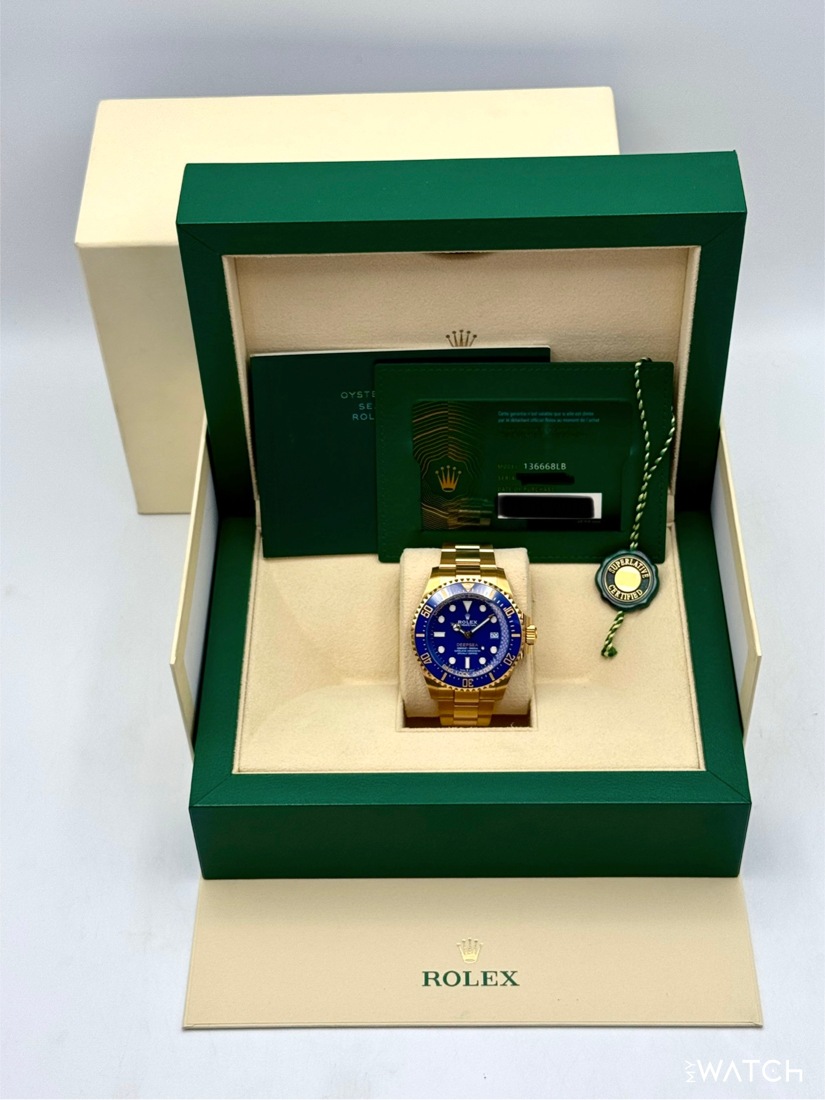 2025 Rolex Deepsea 44mm 136668LB Yellow Gold Blue Dial - MyWatchLLC
