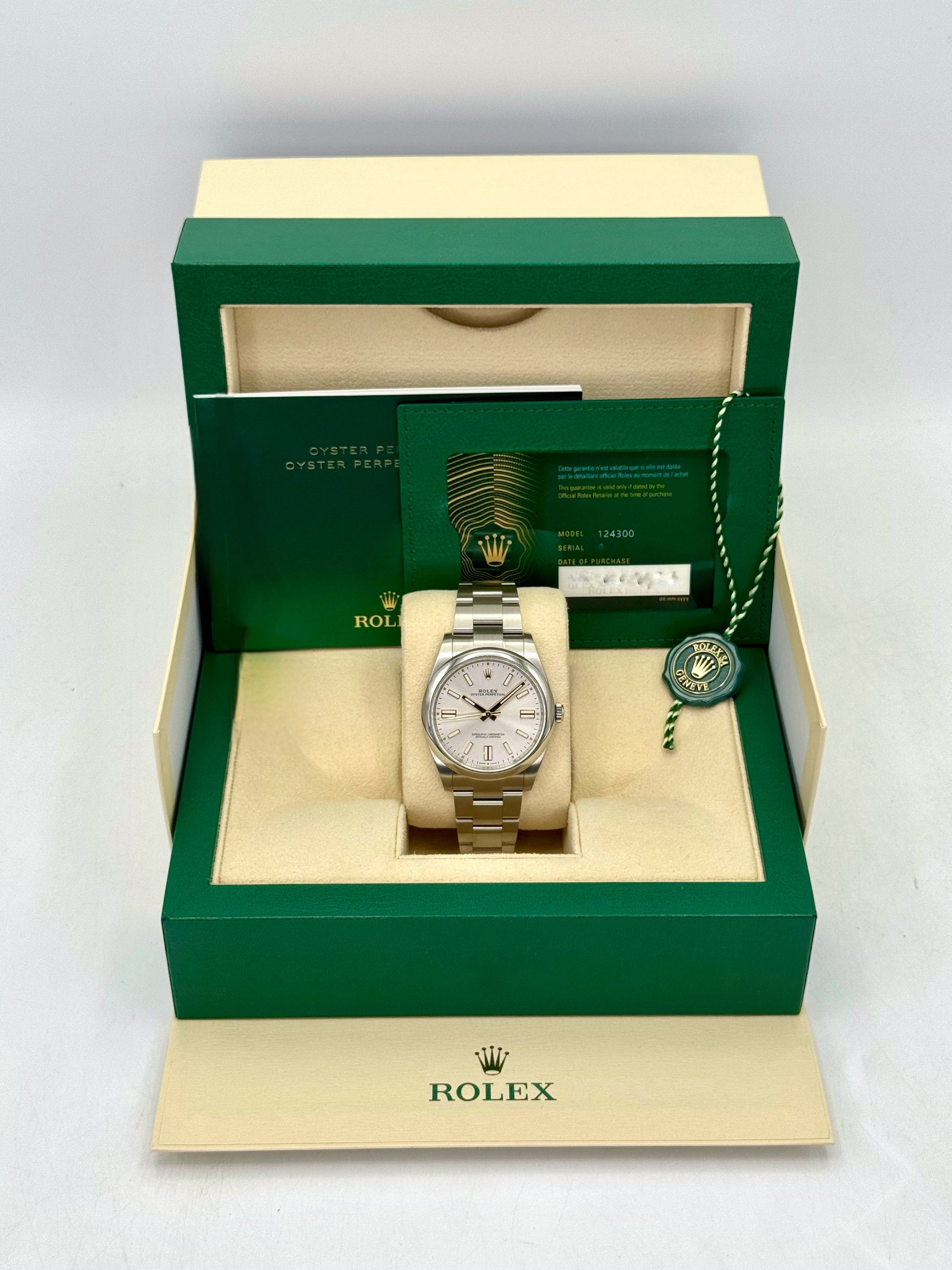 NEW 2025 Rolex Oyster Perpetual 41mm 124300 Silver Dial - MyWatchLLC