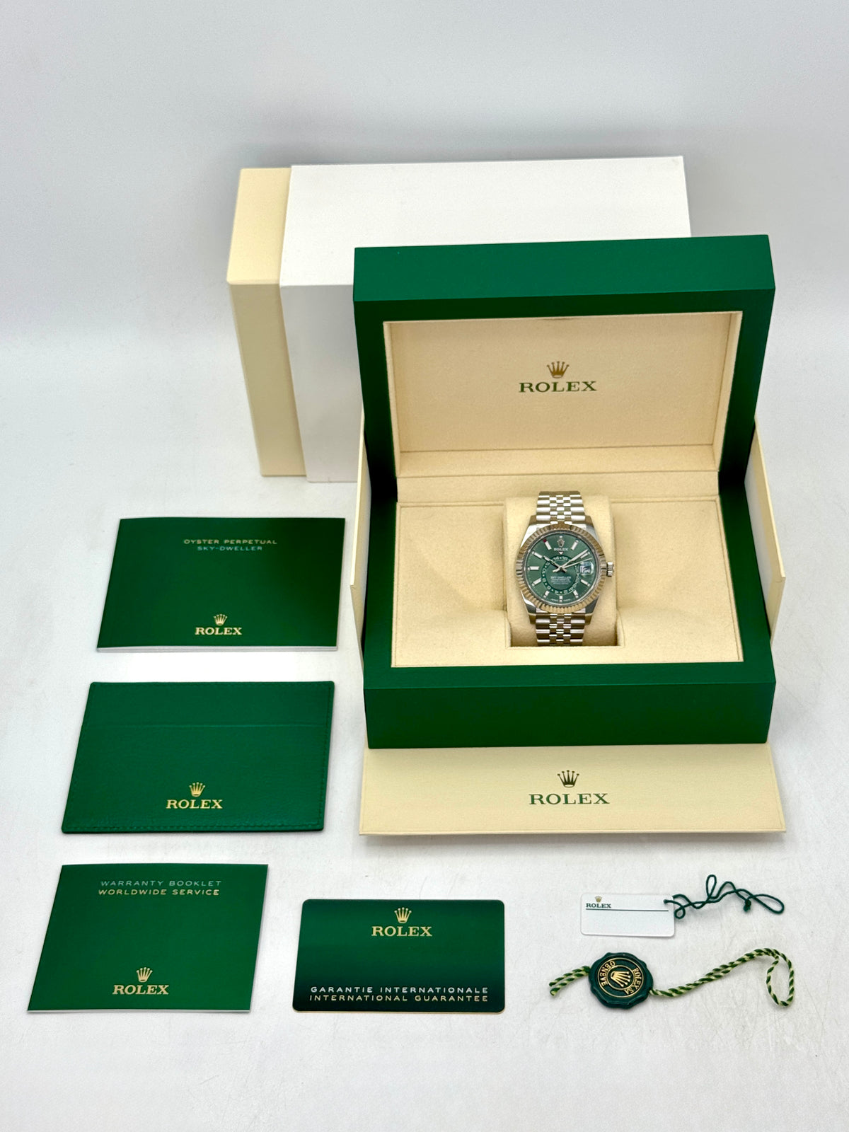 2024 Rolex Sky-Dweller 42mm 336934 Jubilee Green Dial - MyWatchLLC
