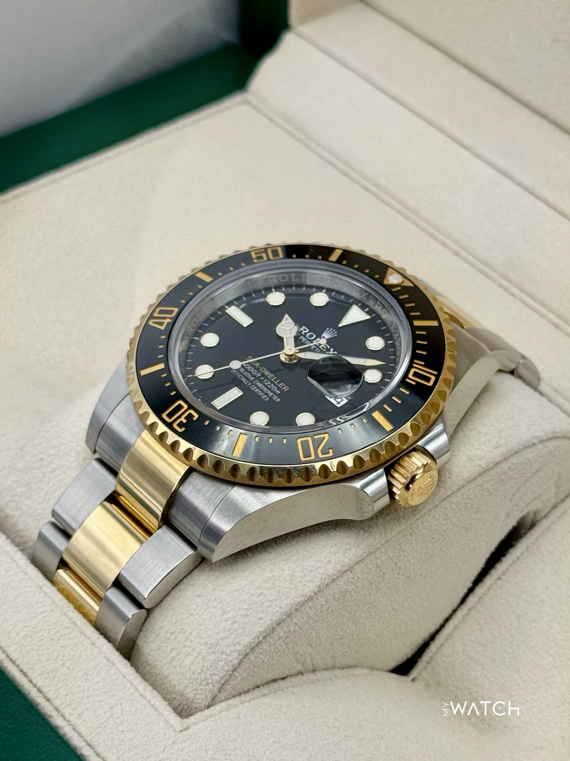 2022 Rolex Sea-Dweller 43mm 126603 Two-Tone Black Dial - MyWatchLLC