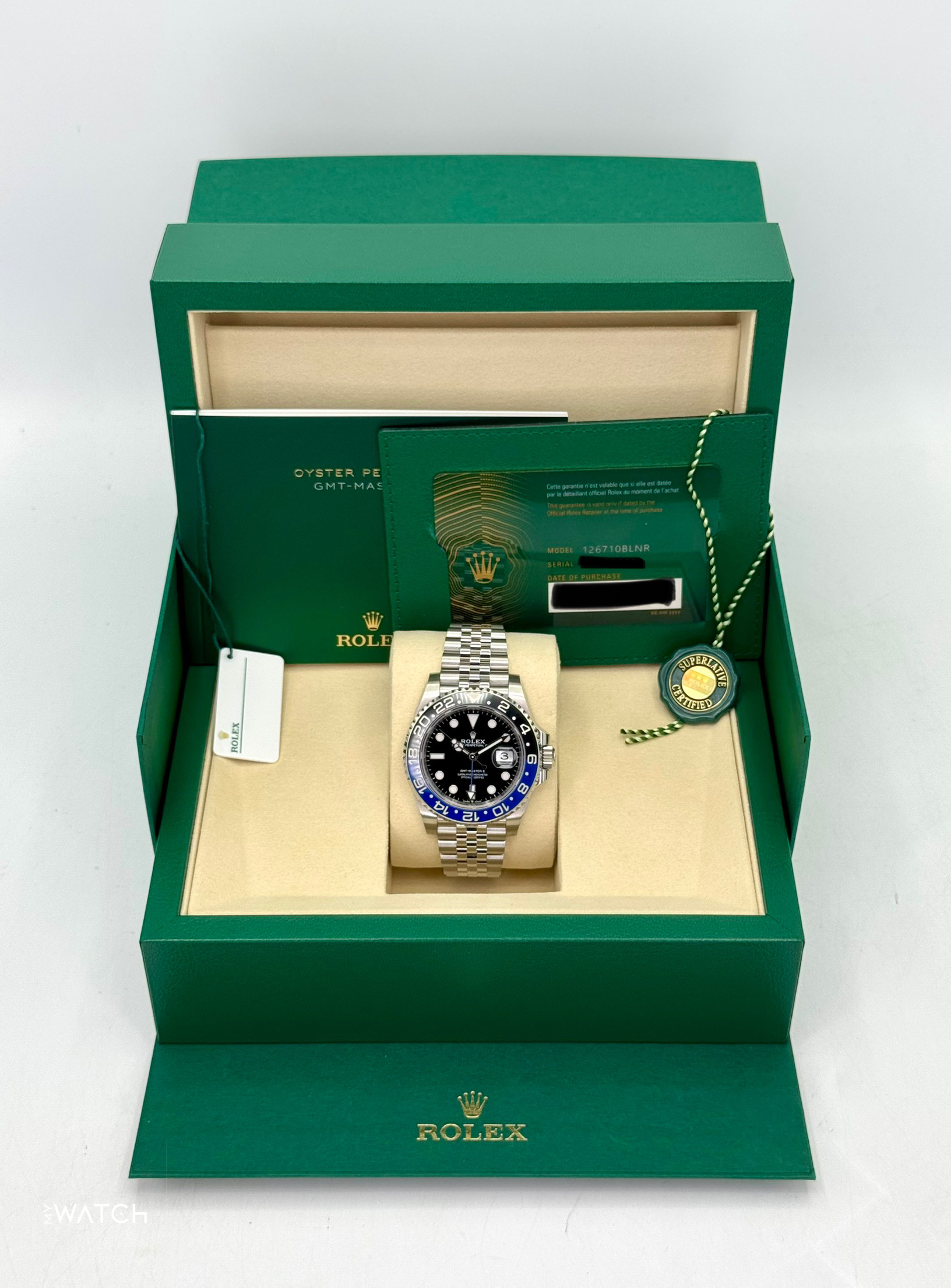 2025 Rolex GMT-Master II "Batgirl" 40mm 126710BLNR Jubilee - MyWatchLLC