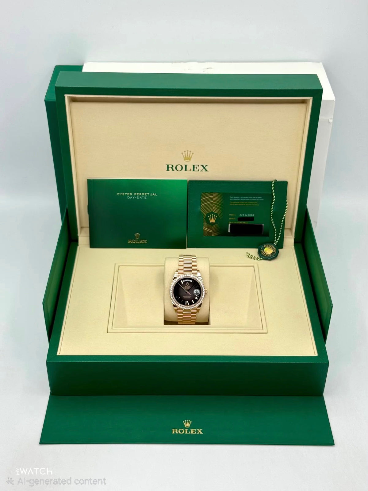 NEW 2026 Rolex Day-Date 40mm 228345RBR Rose Gold Slate Ombre Dial