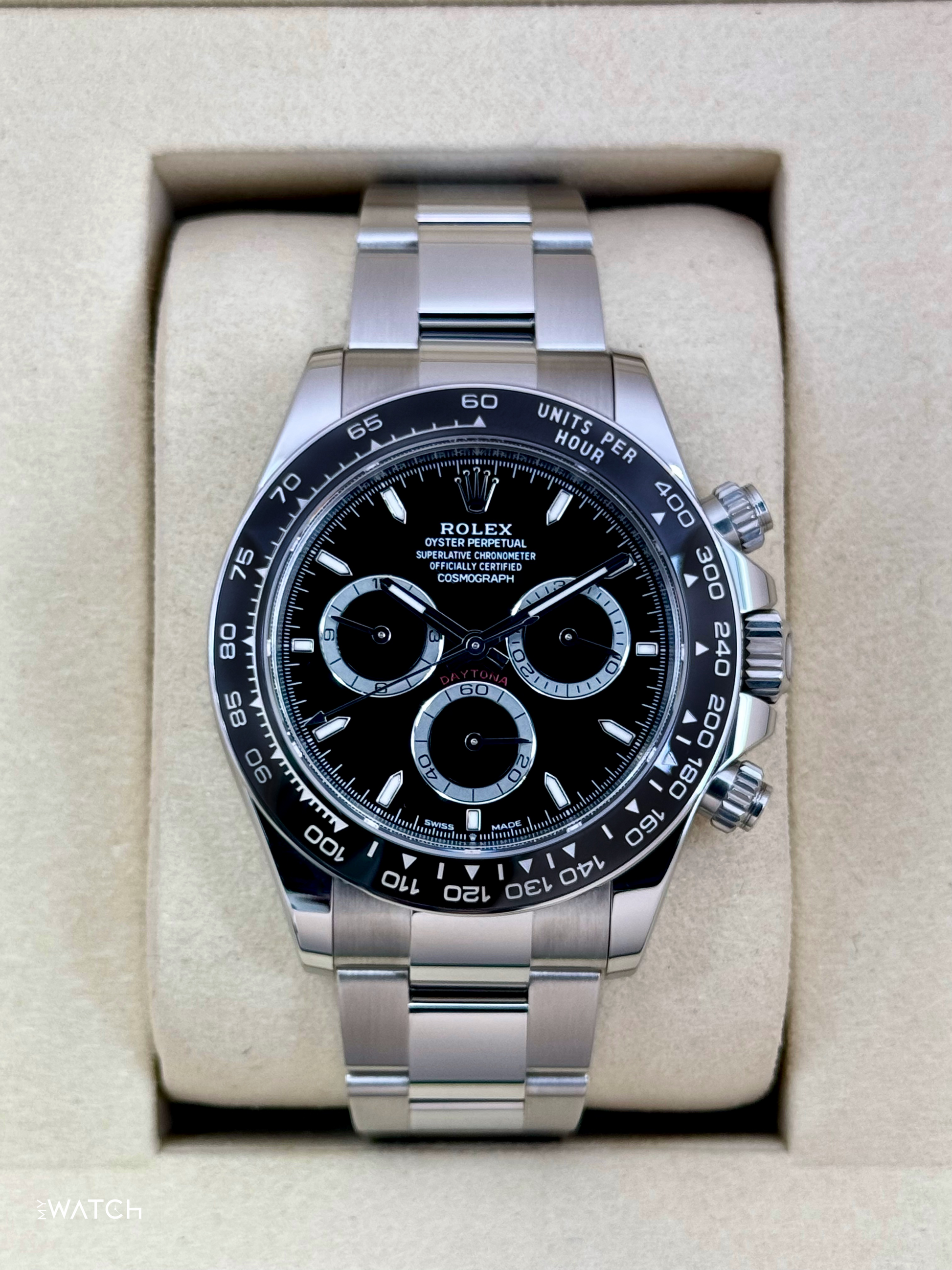 NEW 2025 Rolex Daytona 40mm 126500LN Stainless Steel Black Dial - MyWatchLLC