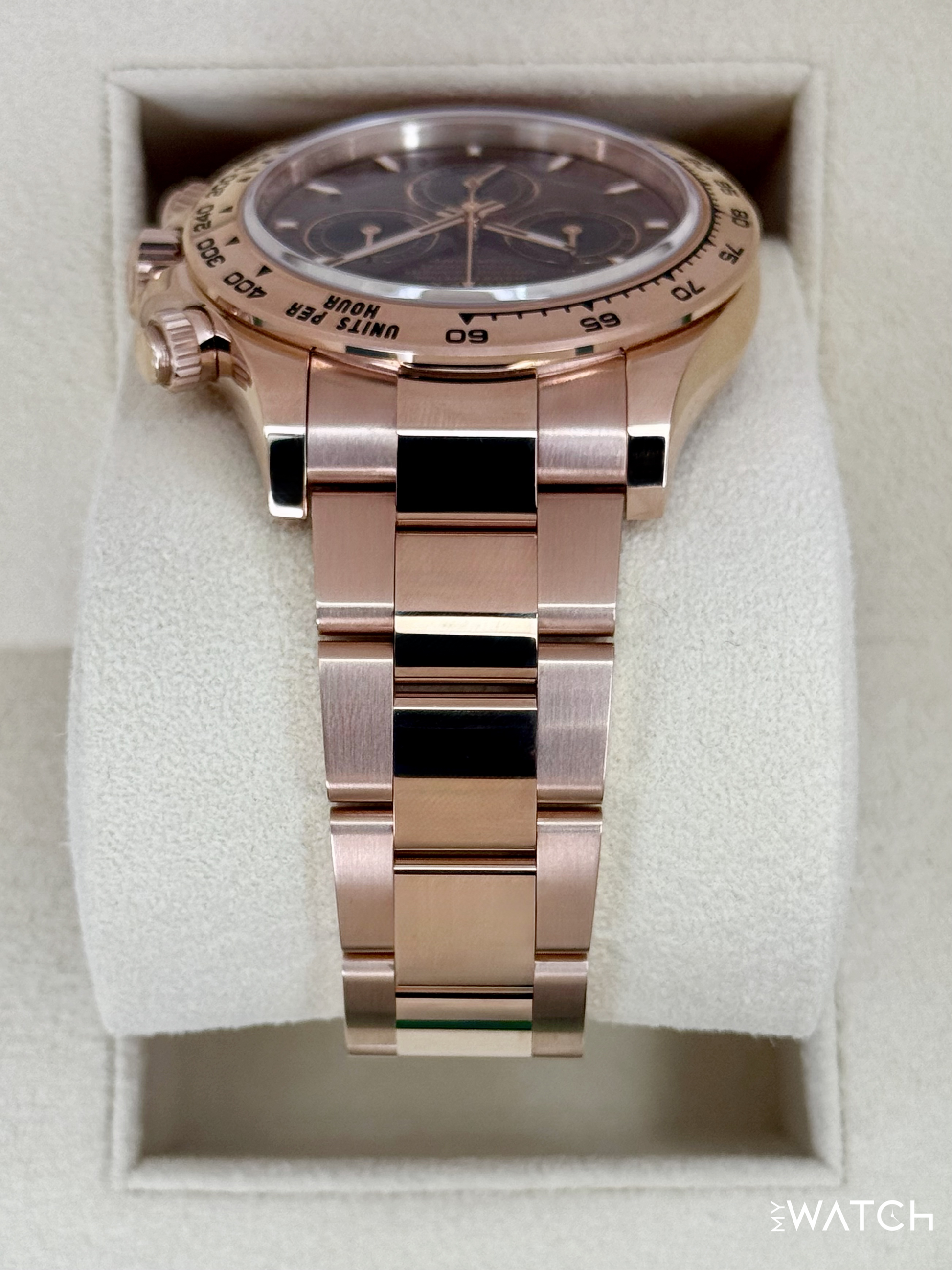 2025 Rolex Daytona 40mm 126505 Rose Gold Chocolate Dial - MyWatchLLC