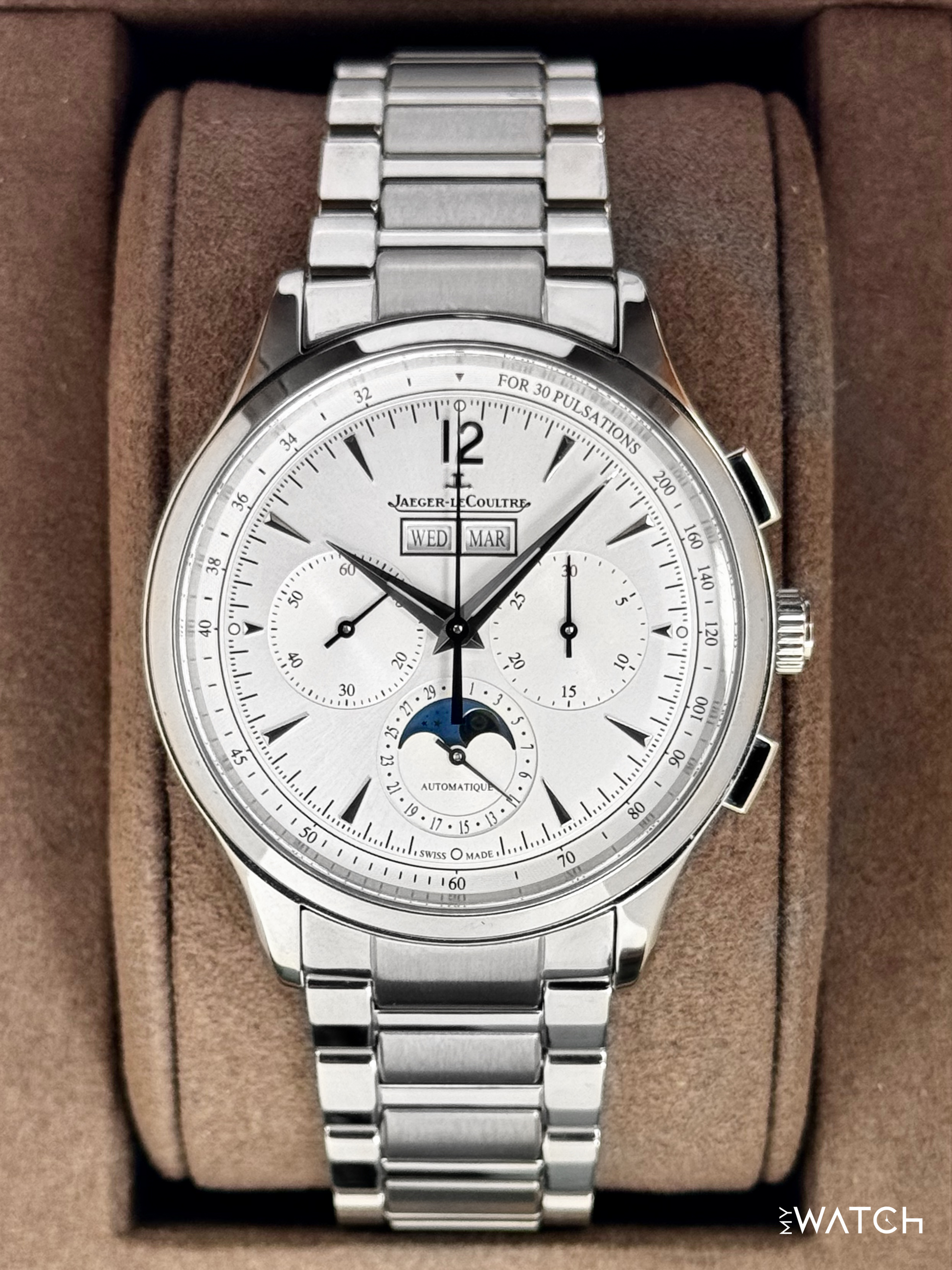 2025 Jaeger-LeCoultre Master Control 40mm Q413813J Stainless Steel White Dial - MyWatchLLC